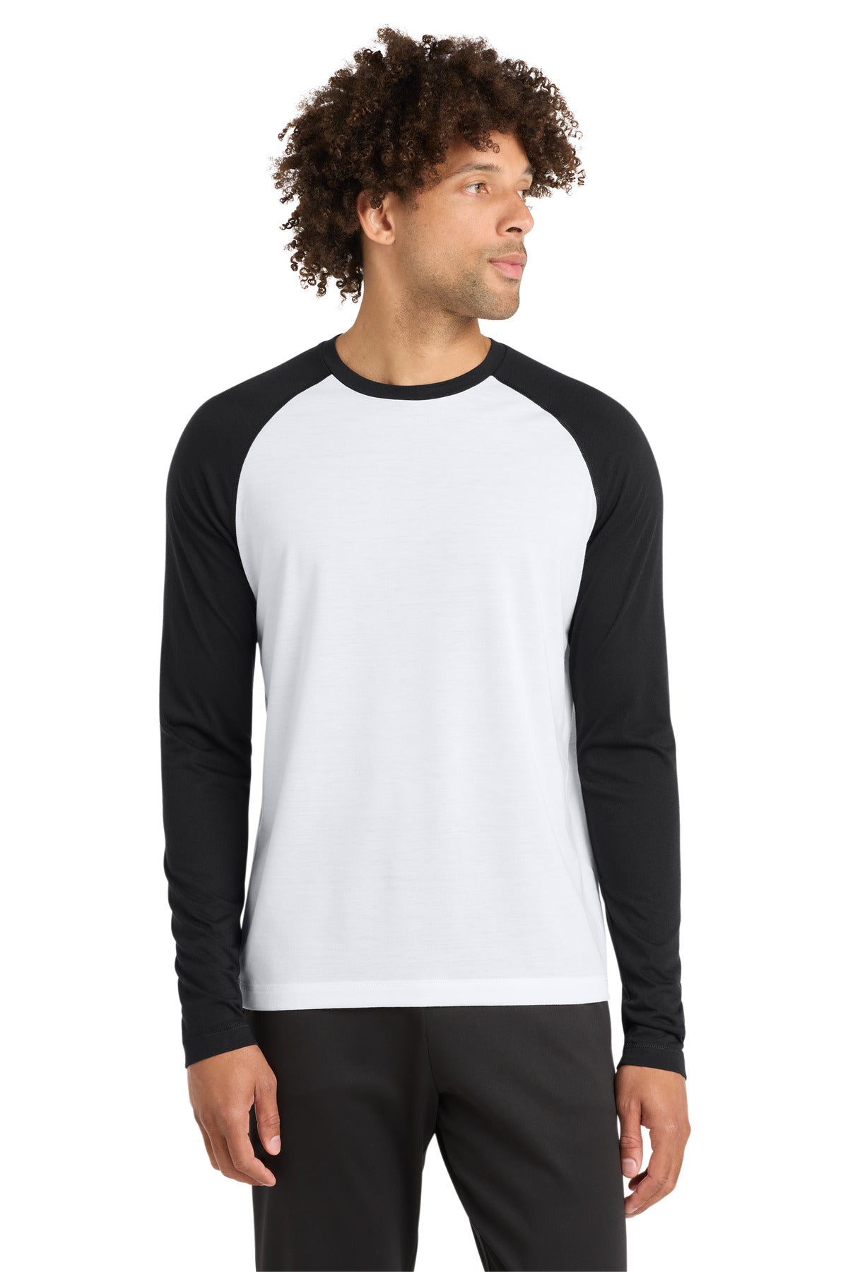 Sport-Tek ST400LS PosiCharge Long Sleeve Tri-Blend Wicking Raglan Tee