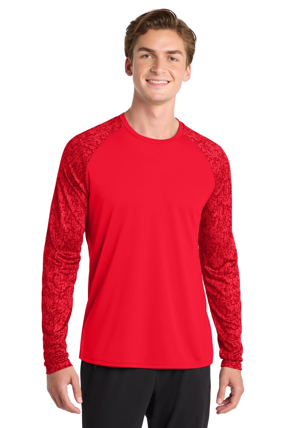 Sport-Tek ST460LS Long Sleeve Digi Camo Tee