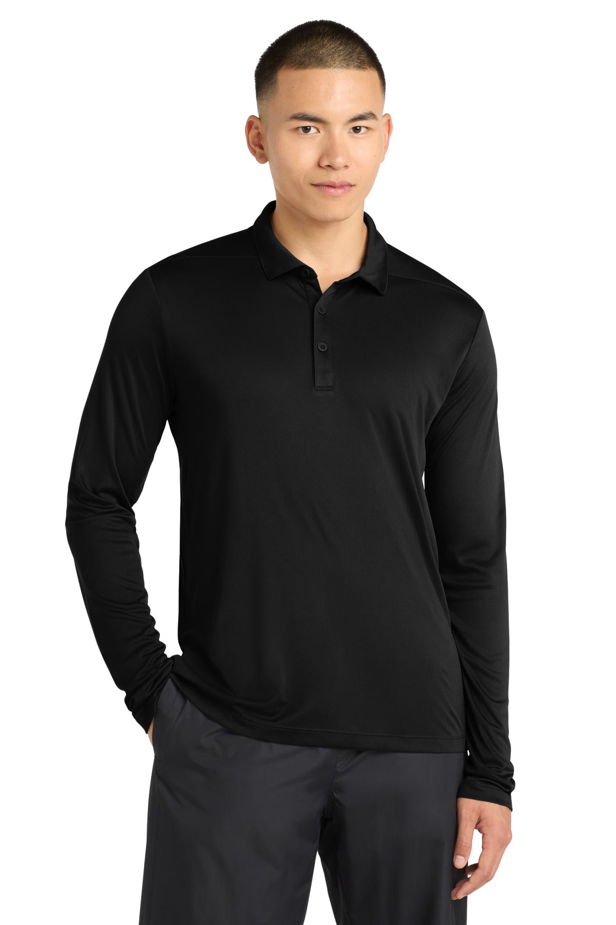 Posi-UV® Pro Long Sleeve Polo - 4 oz | Sport-Tek ST520LS