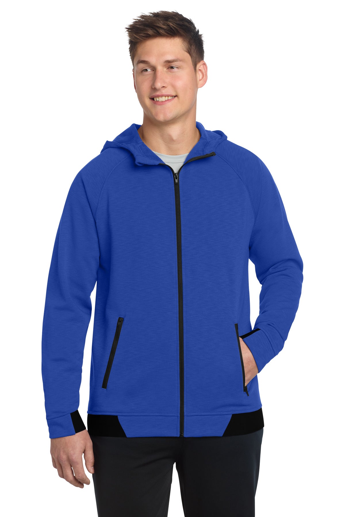 Sport-Tek ST570 PosiCharge Strive Hooded Full-Zip