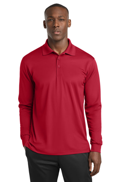 Long Sleeve Micropique Sport-Wick® Polo - 3.8 oz | Sport-Tek ST657