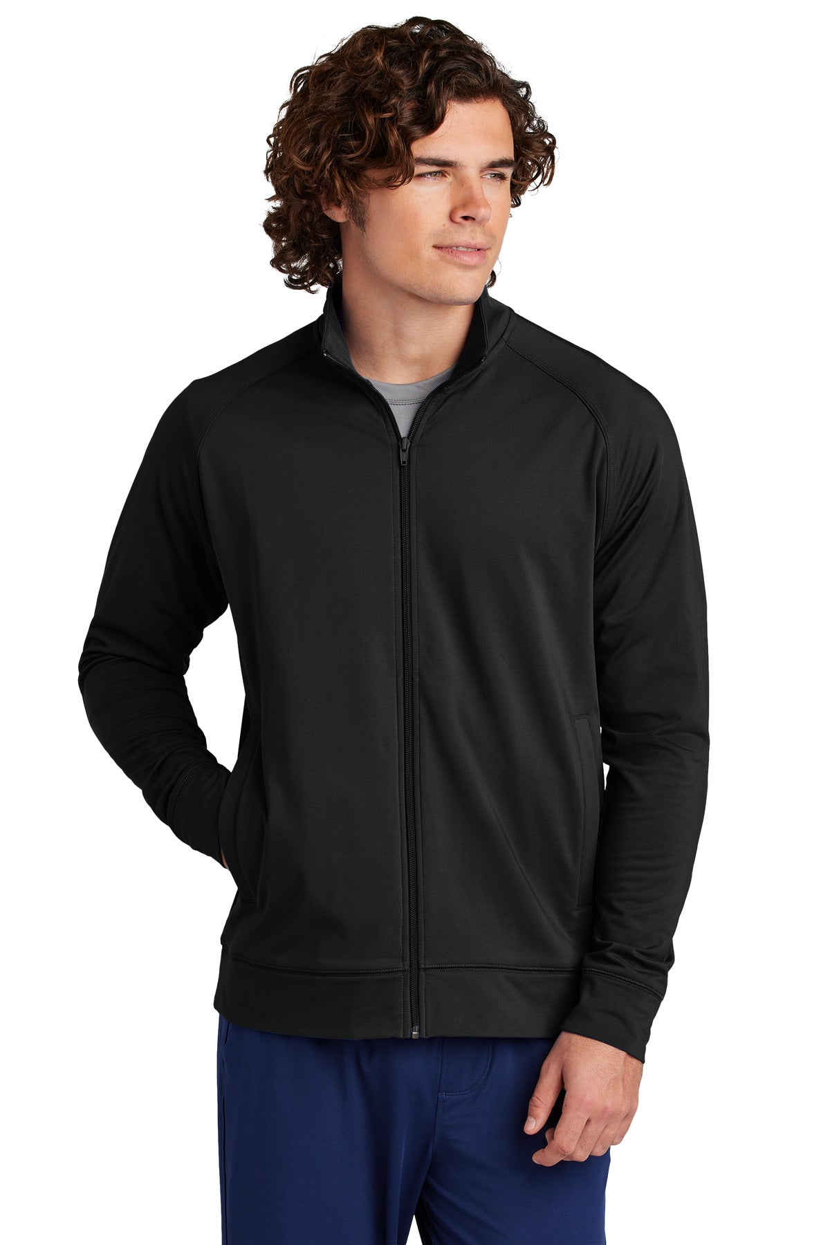 Sport-Tek ST857 Sport-Wick Stretch Full-Zip Cadet Jacket