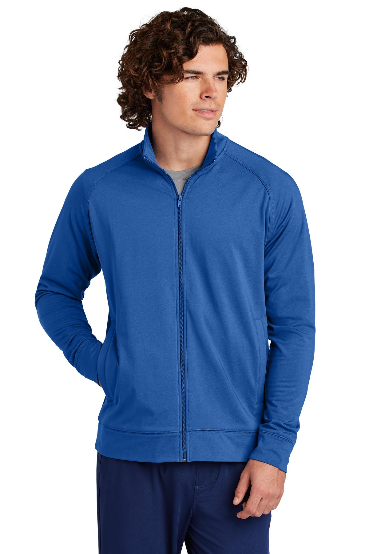 Sport-Tek ST857 Sport-Wick Stretch Full-Zip Cadet Jacket