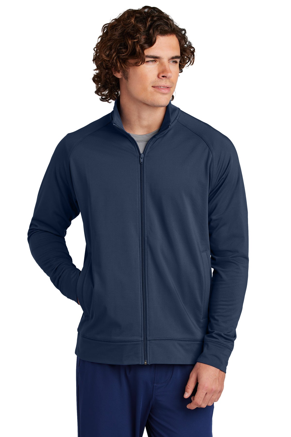 Sport-Tek ST857 Sport-Wick Stretch Full-Zip Cadet Jacket