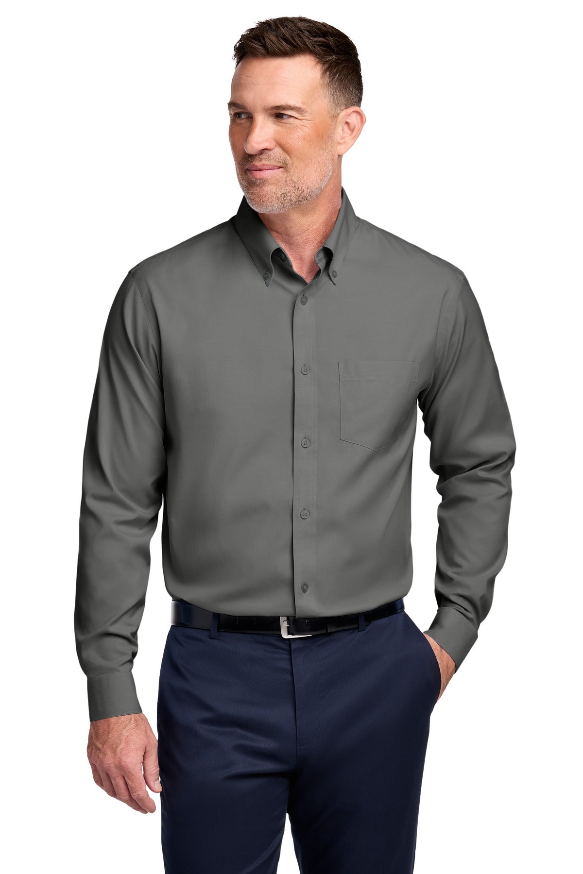 Brooks Brothers TBB18000 Tall Wrinkle-Free Stretch Pinpoint Shirt