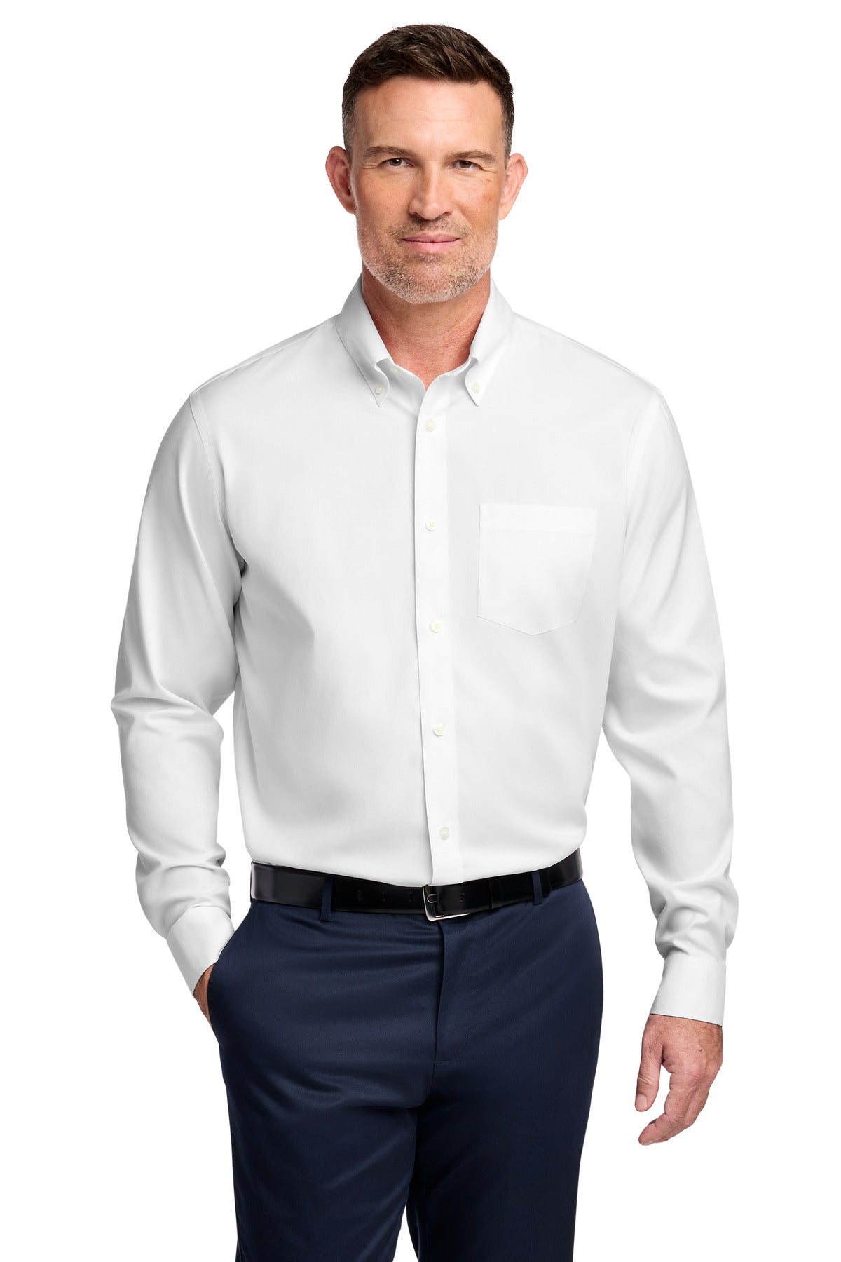 Brooks Brothers TBB18000 Tall Wrinkle-Free Stretch Pinpoint Shirt