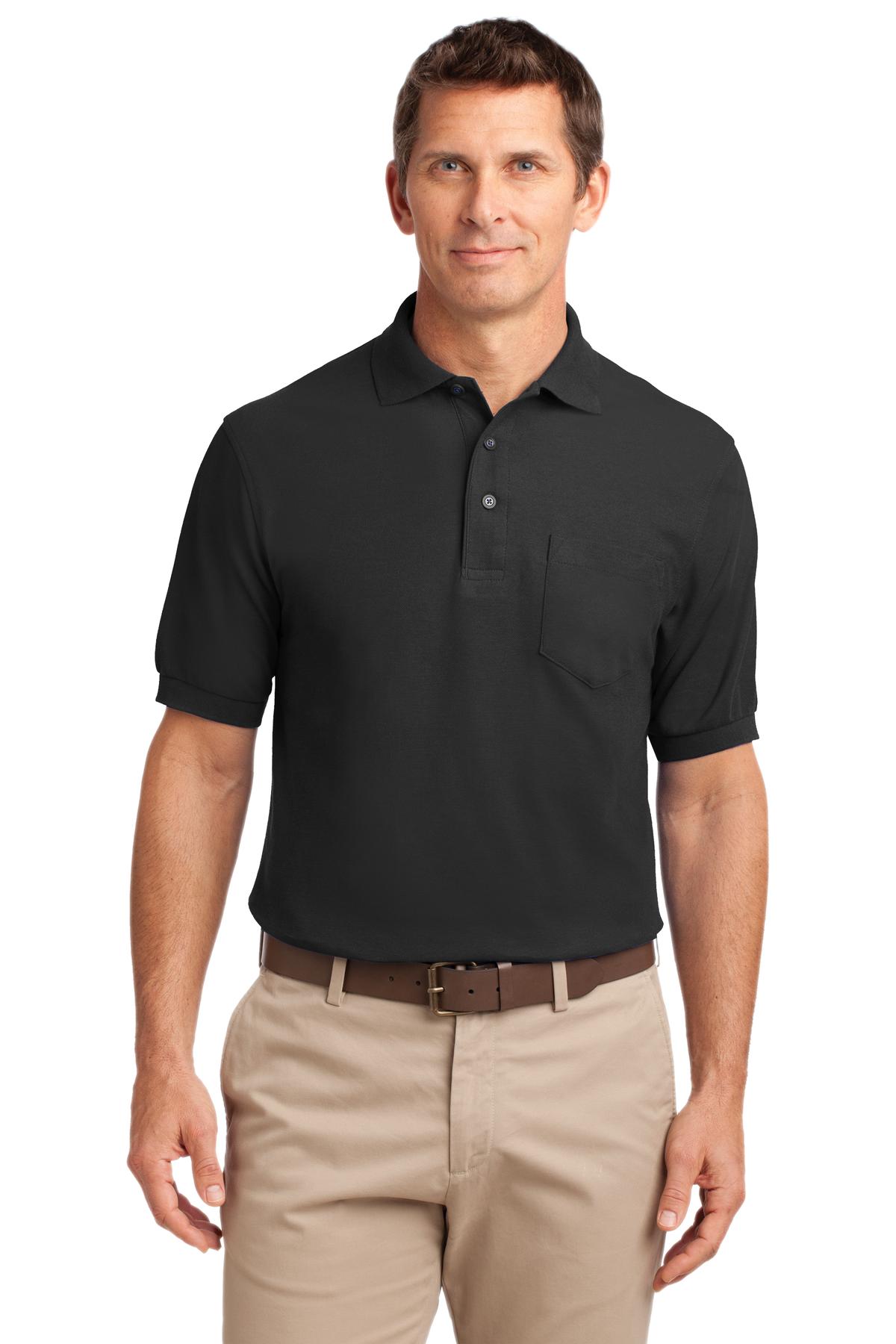 Port Authority TLK500P Tall Silk Touch Polo with Pocket
