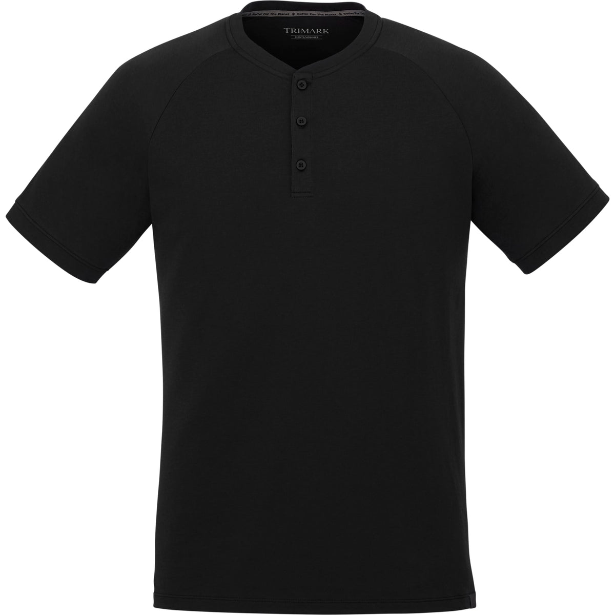 Men's SOMOTO Eco Short Sleeve Henley | TM17880 image 3
