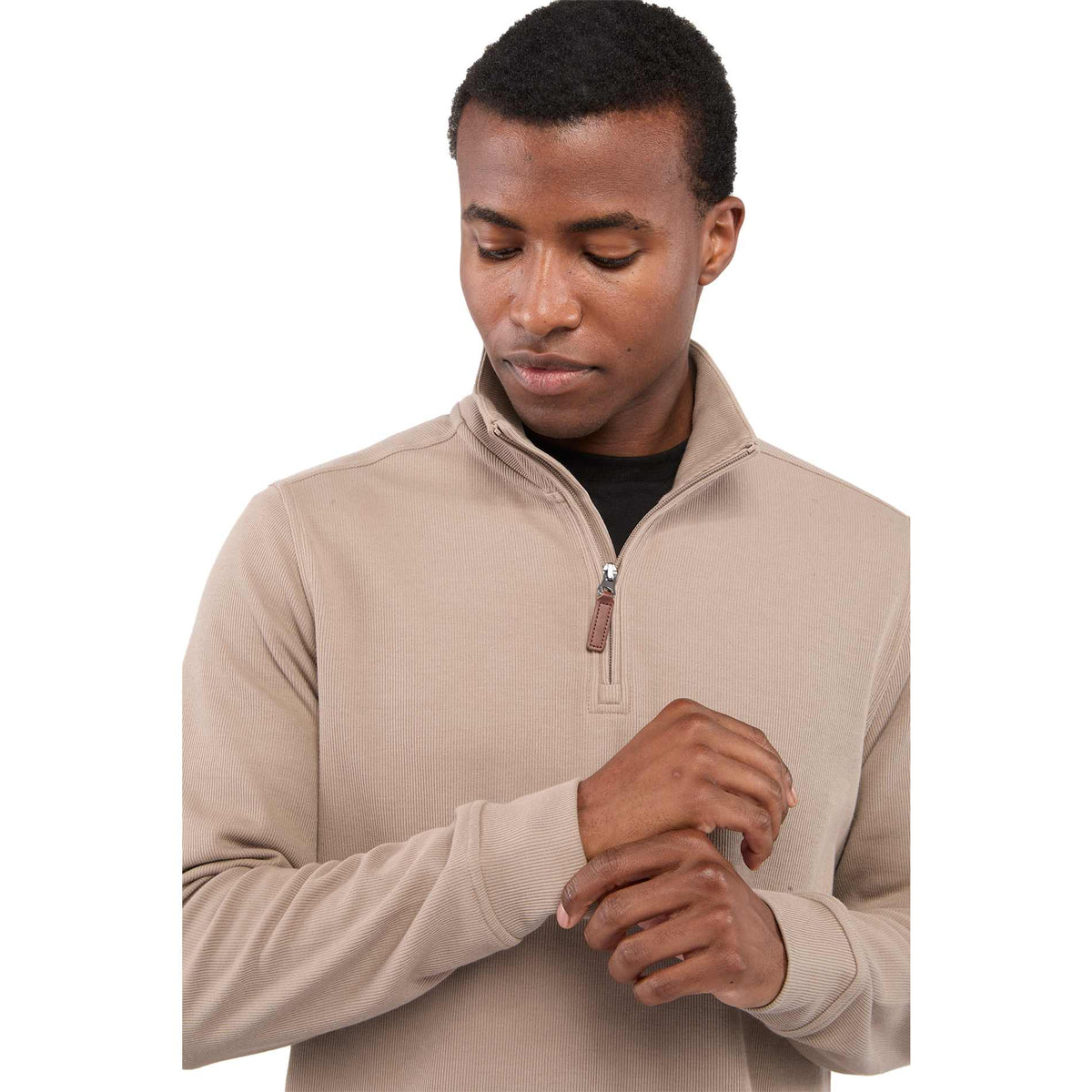 HUDSON Eco Knit Quarter Zip-Men's | TM18312 image 1