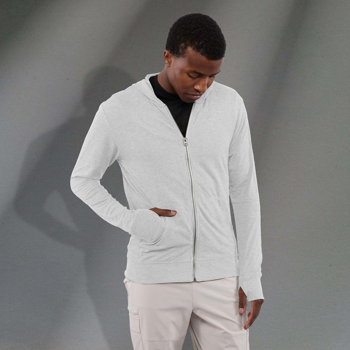 Men’s  Garner Knit Full Zip Hoody | TM18731 image 1