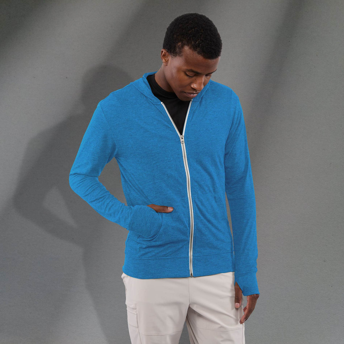 Men’s  Garner Knit Full Zip Hoody | TM18731 image 3