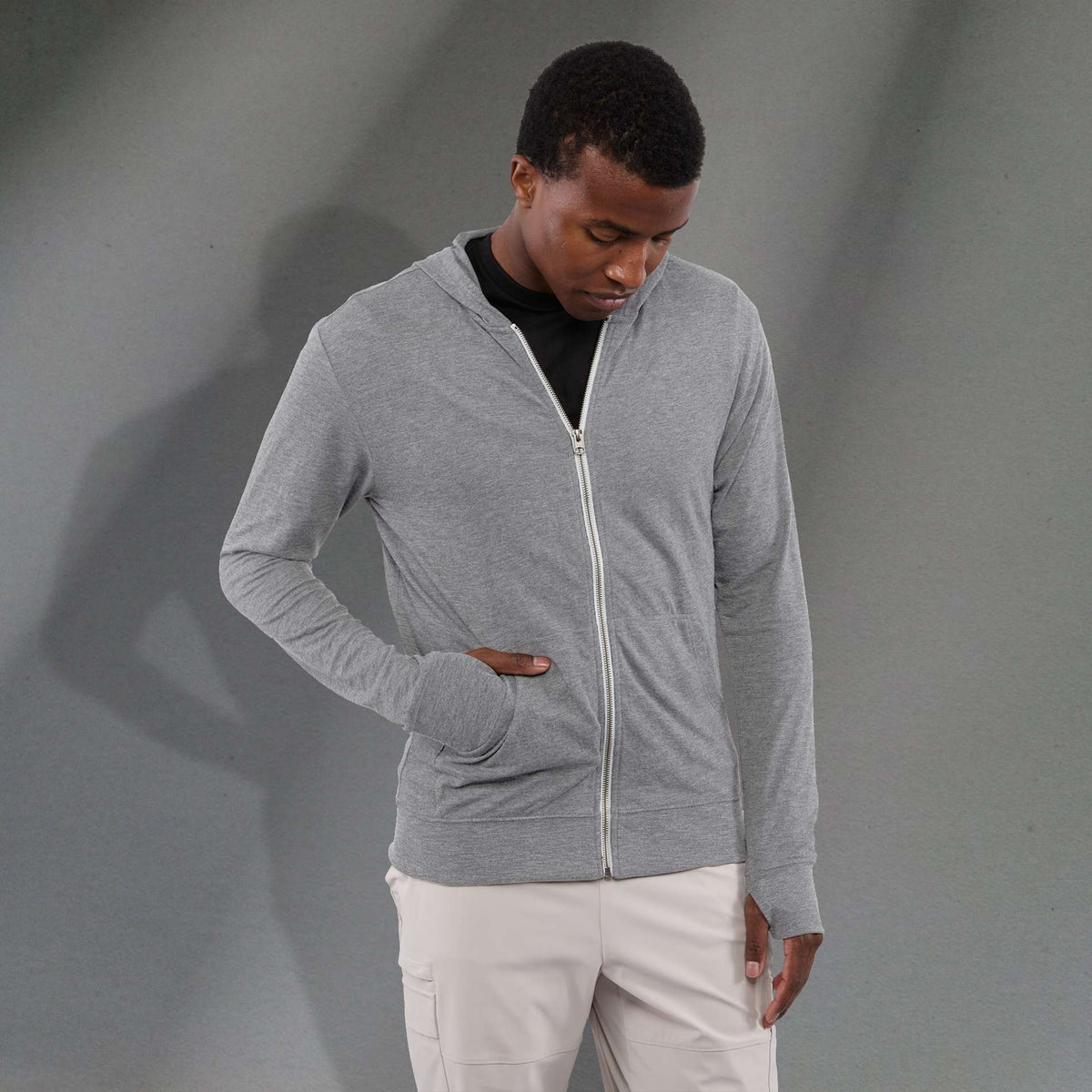 Men’s  Garner Knit Full Zip Hoody | TM18731 image 4
