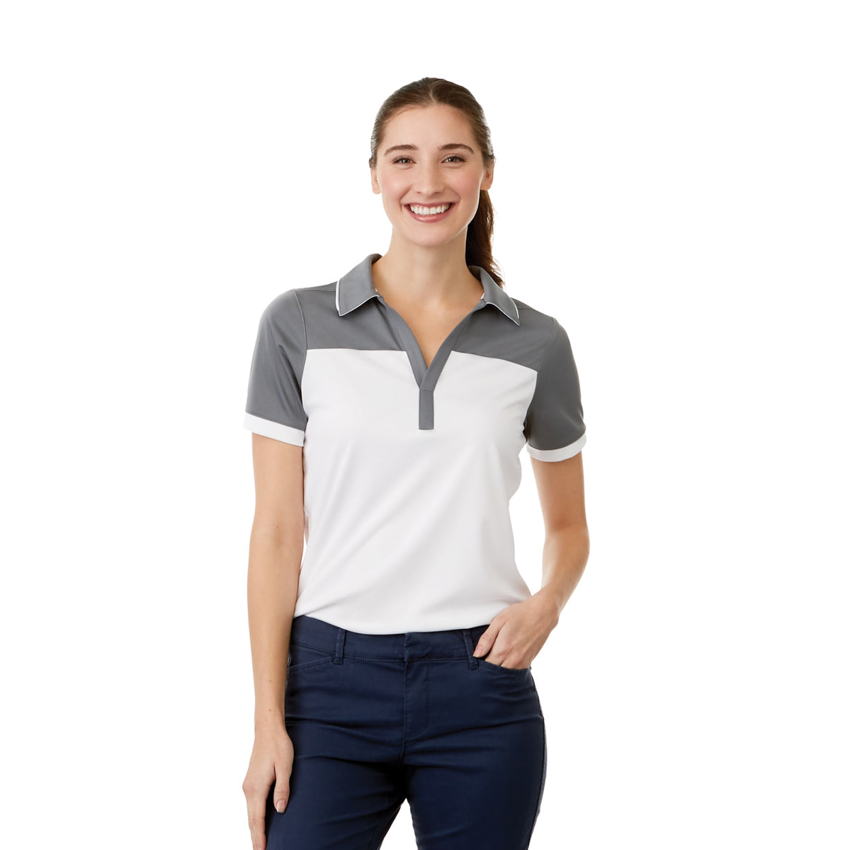 Women's MACK Short Sleeve Polo | TM96308 image 3