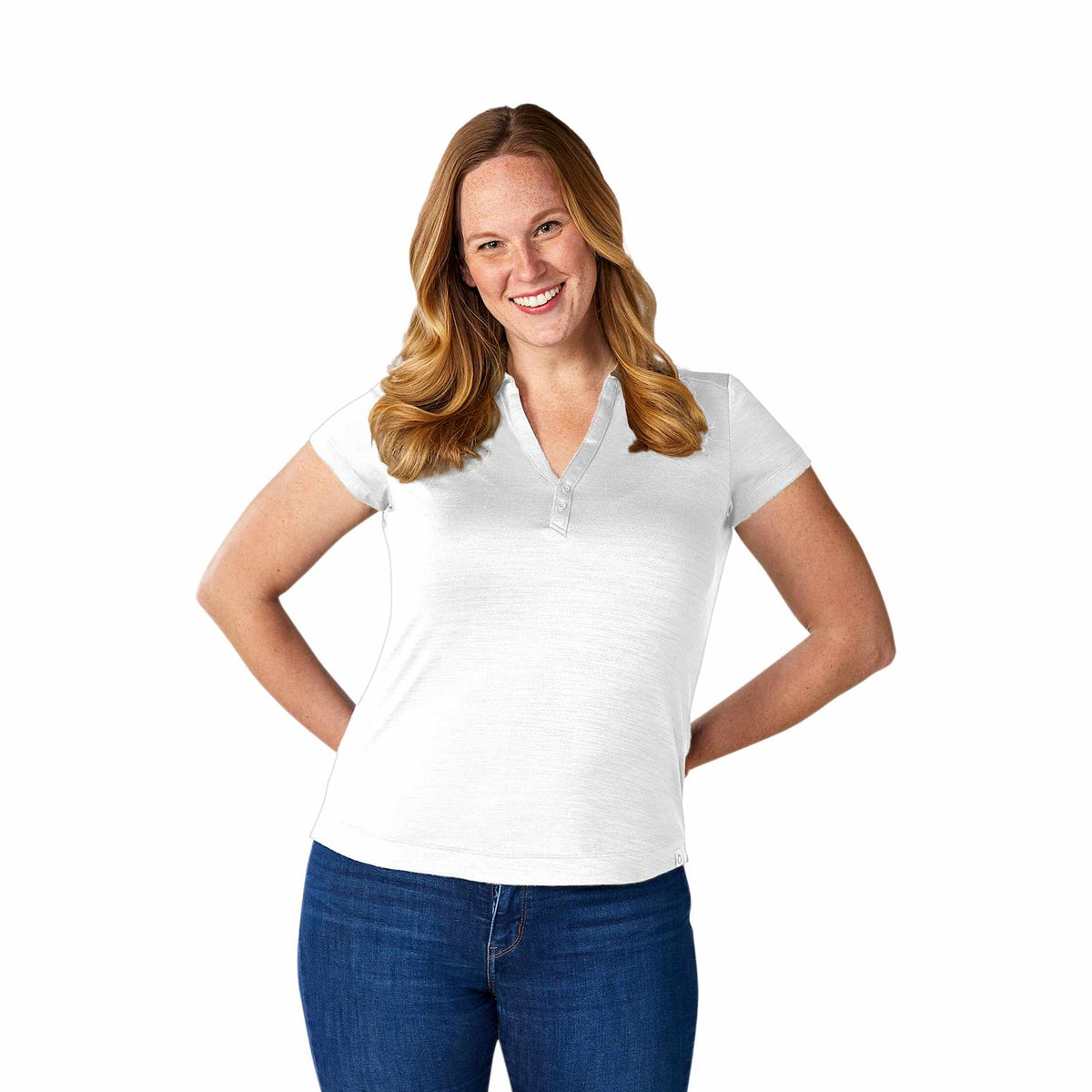 Women's AMOS Eco SS Polo | TM96312 image 1