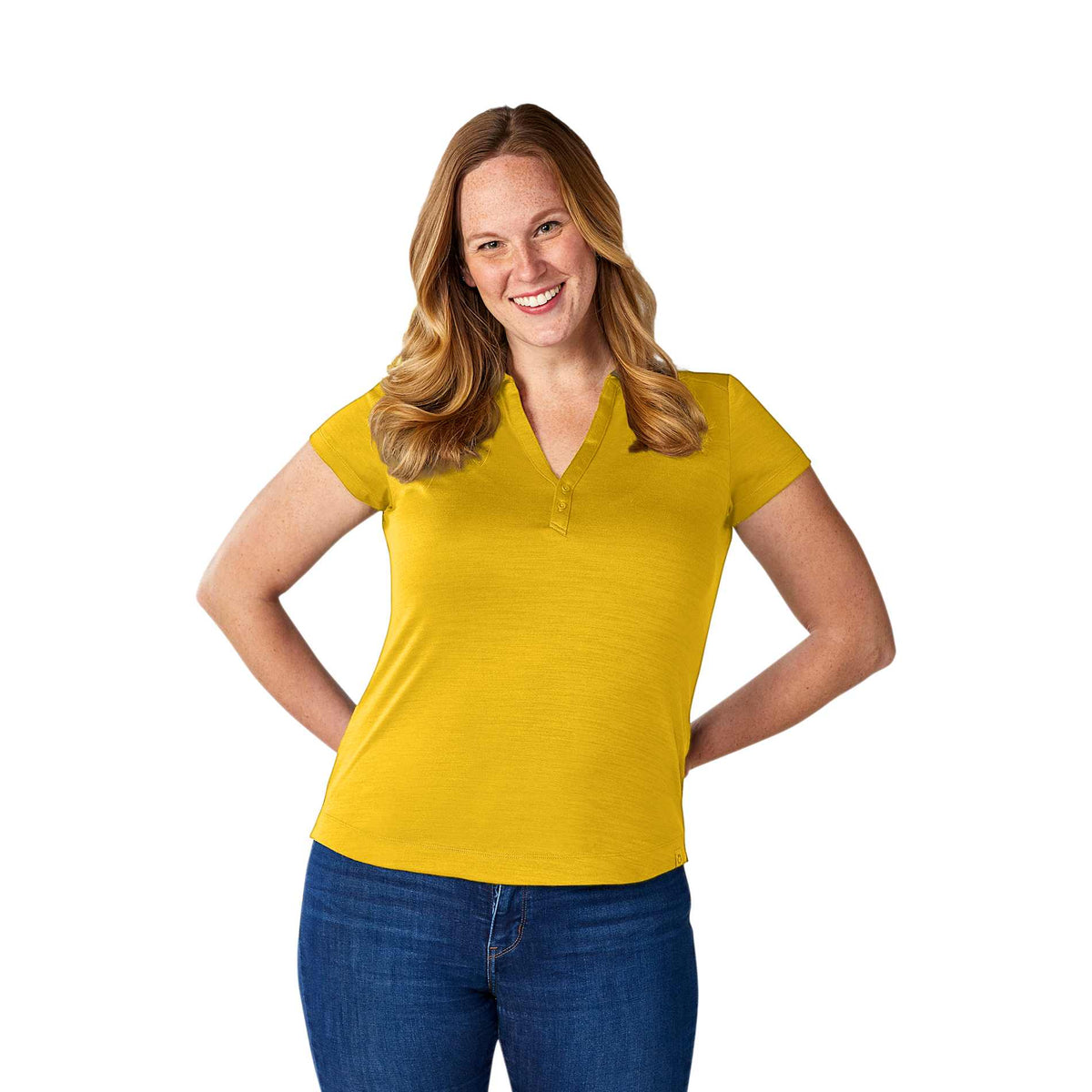 Women's AMOS Eco SS Polo | TM96312 image 2