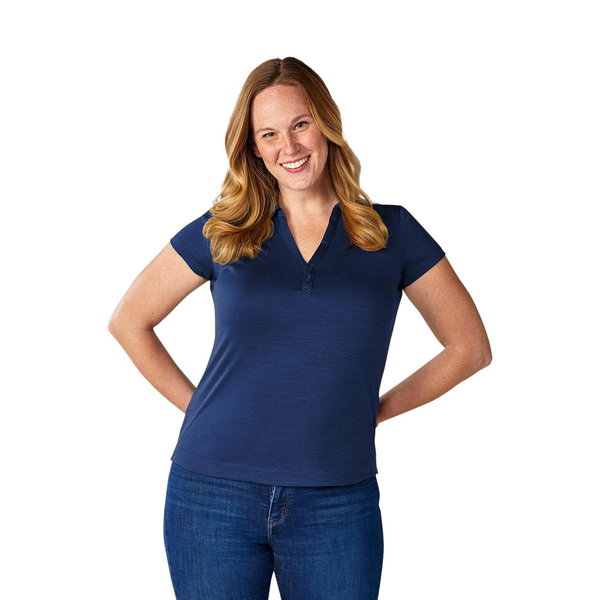 Women's AMOS Eco SS Polo | TM96312 image 4