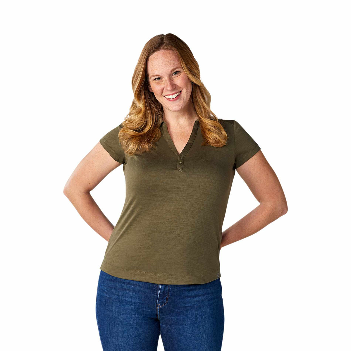 Women's AMOS Eco SS Polo | TM96312 image 6