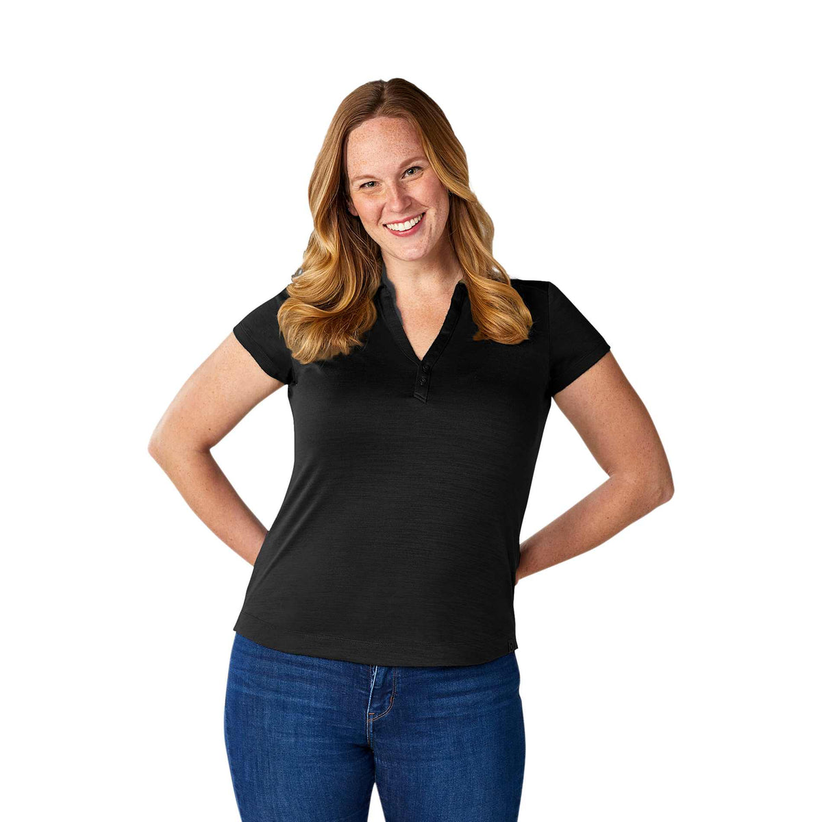 Women's AMOS Eco SS Polo | TM96312 image 8