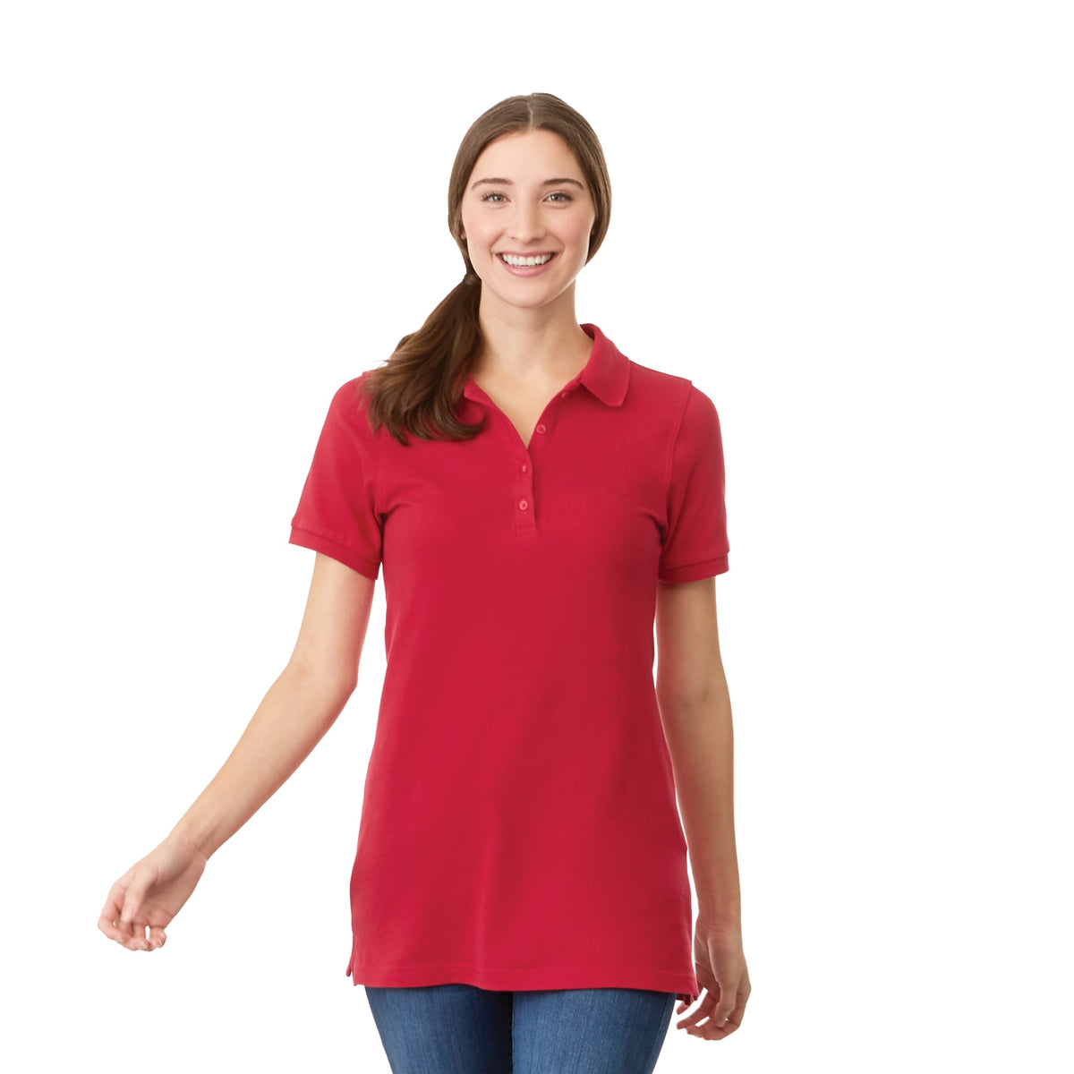 Women's BELMONT Short Sleeve Polo | TM96624 image 3