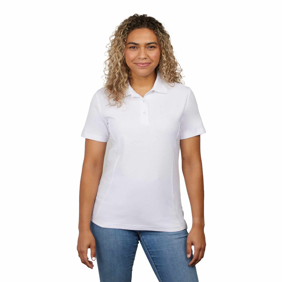 PALO Short Sleeve 100% Cotton Pique Polo - Women's | TM96648 image 1
