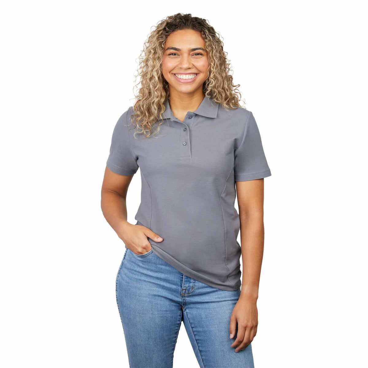 PALO Short Sleeve 100% Cotton Pique Polo - Women's | TM96648 image 4