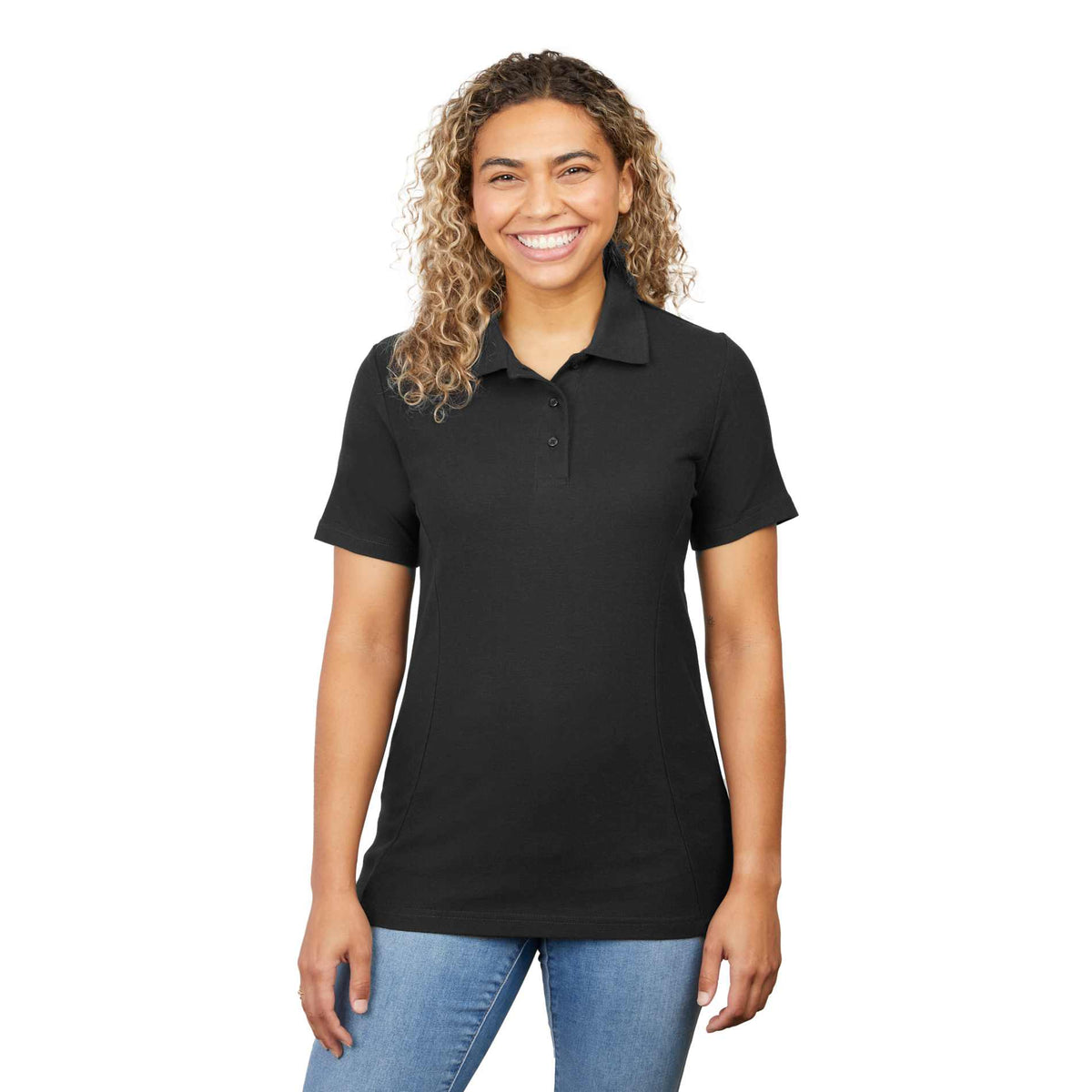 PALO Short Sleeve 100% Cotton Pique Polo - Women's | TM96648 image 5
