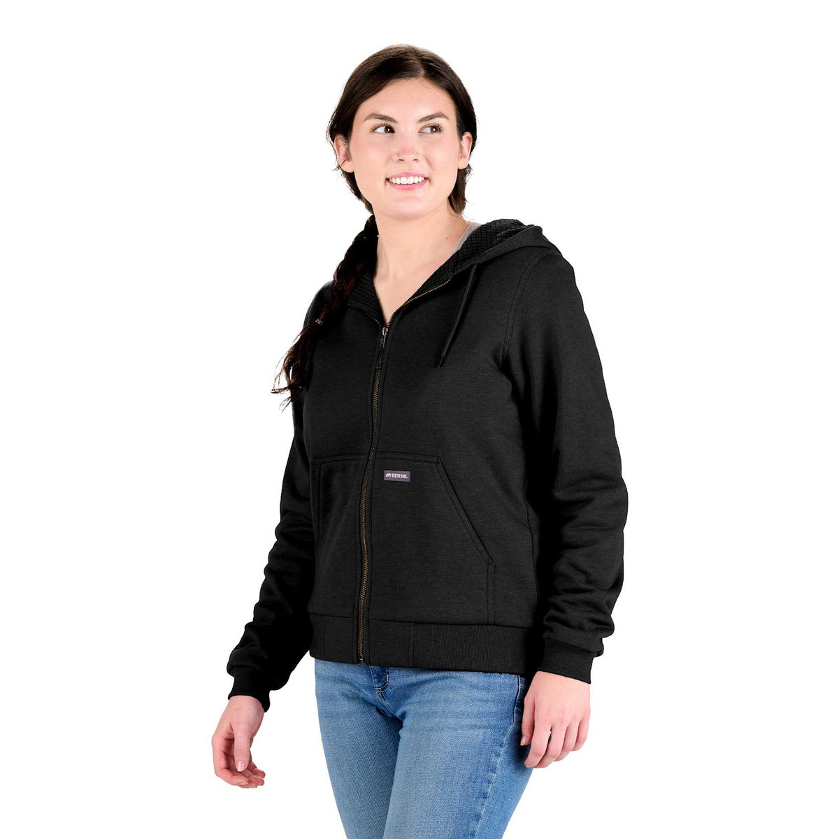 Berne Heritage Grid Fleece-Lined Zip Sweatshirt - Women's | TM98238 image 2