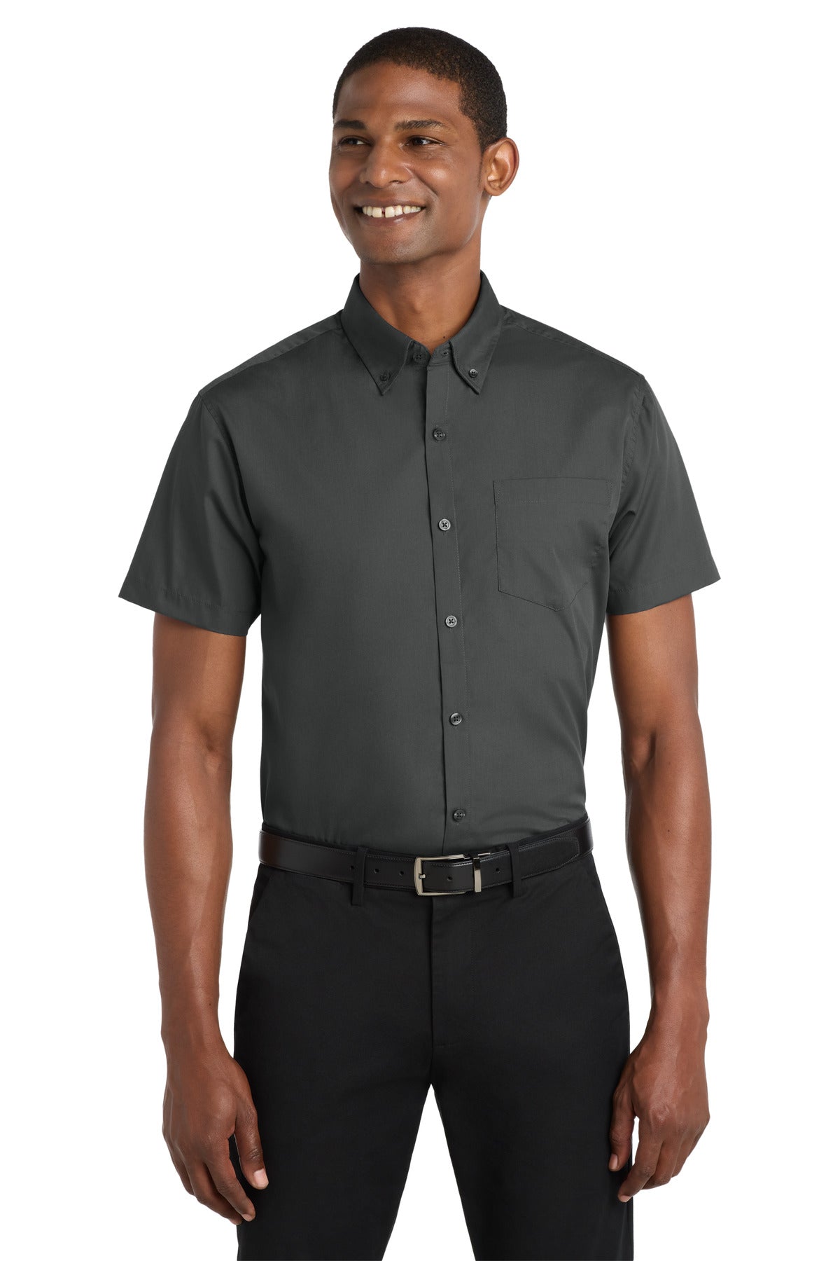 Port Authority W101 Short Sleeve Carefree Poplin Shirt