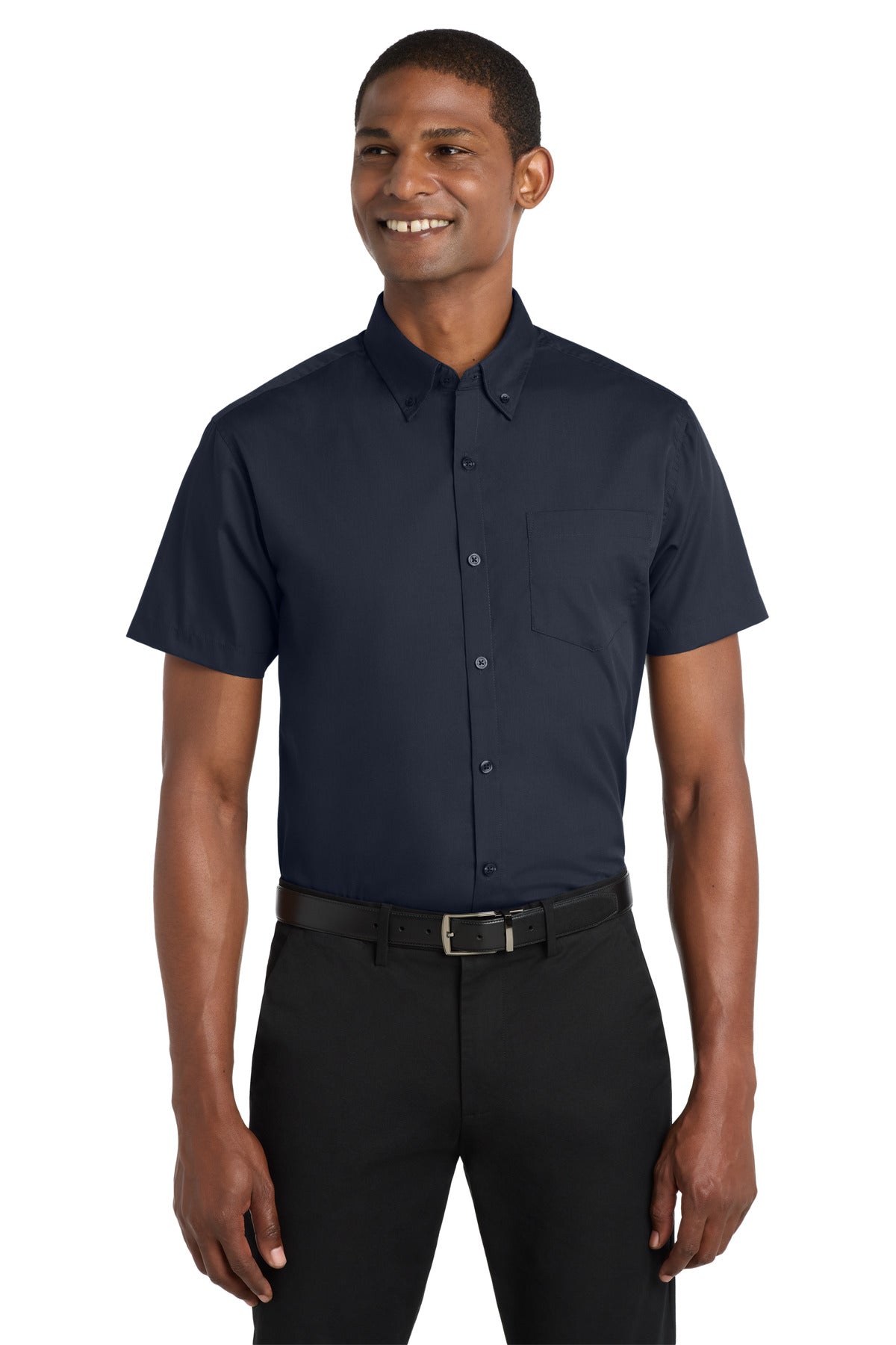 Port Authority W101 Short Sleeve Carefree Poplin Shirt