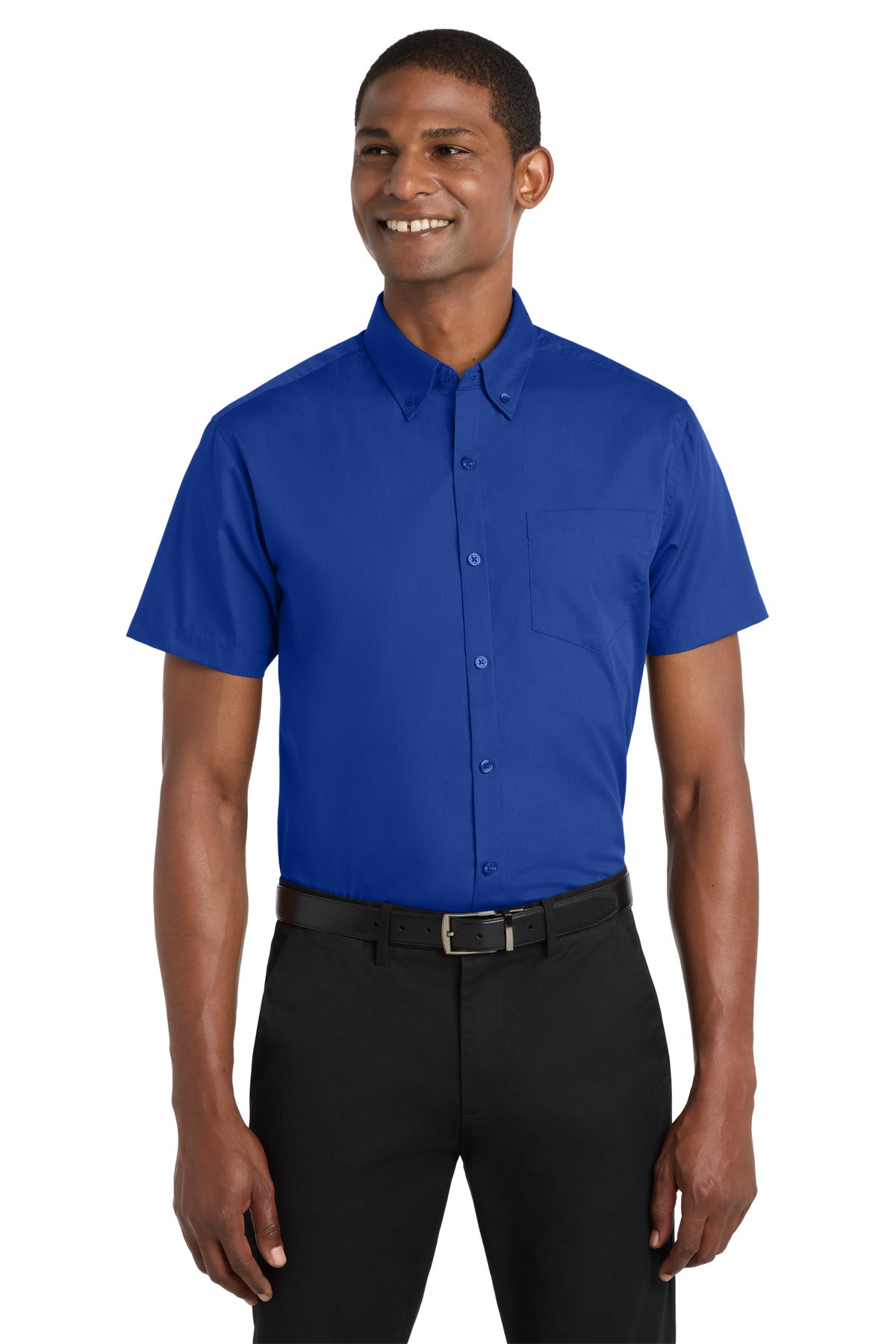 Port Authority W101 Short Sleeve Carefree Poplin Shirt