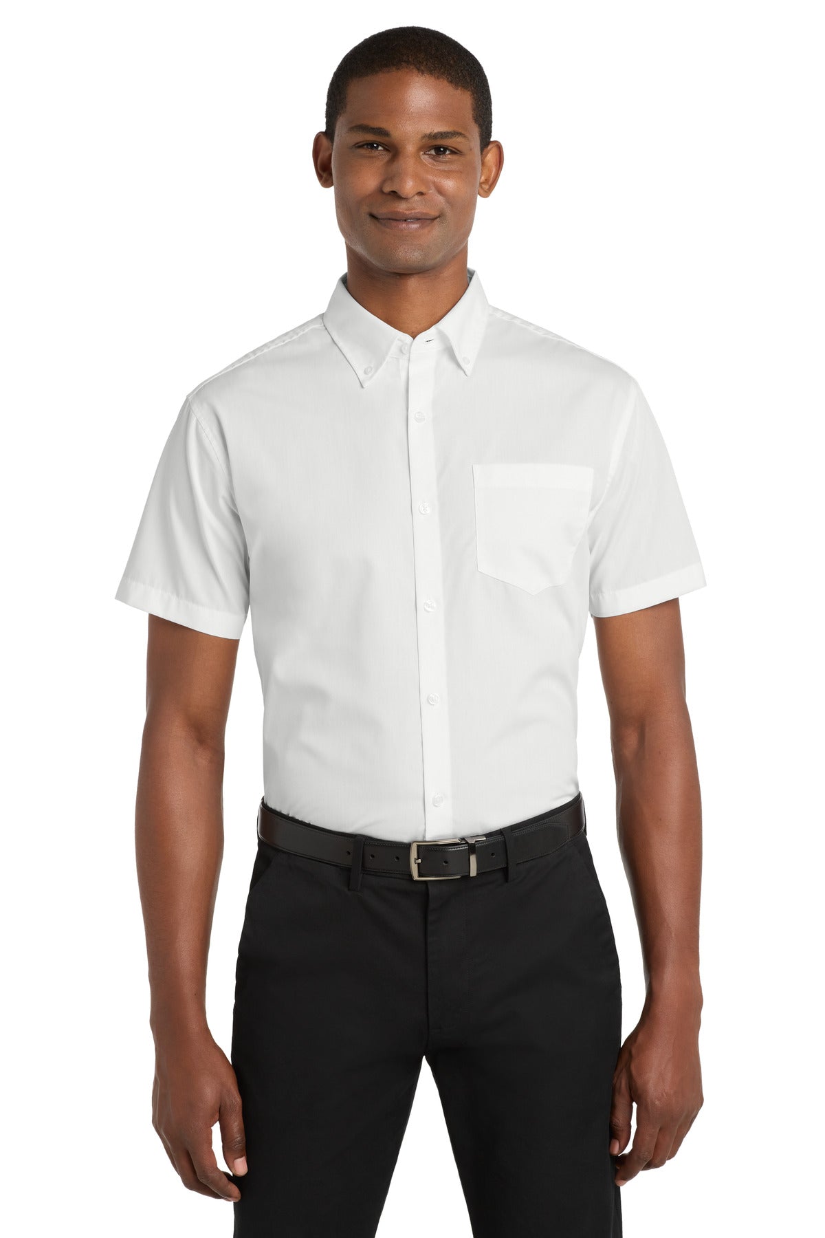 Port Authority W101 Short Sleeve Carefree Poplin Shirt