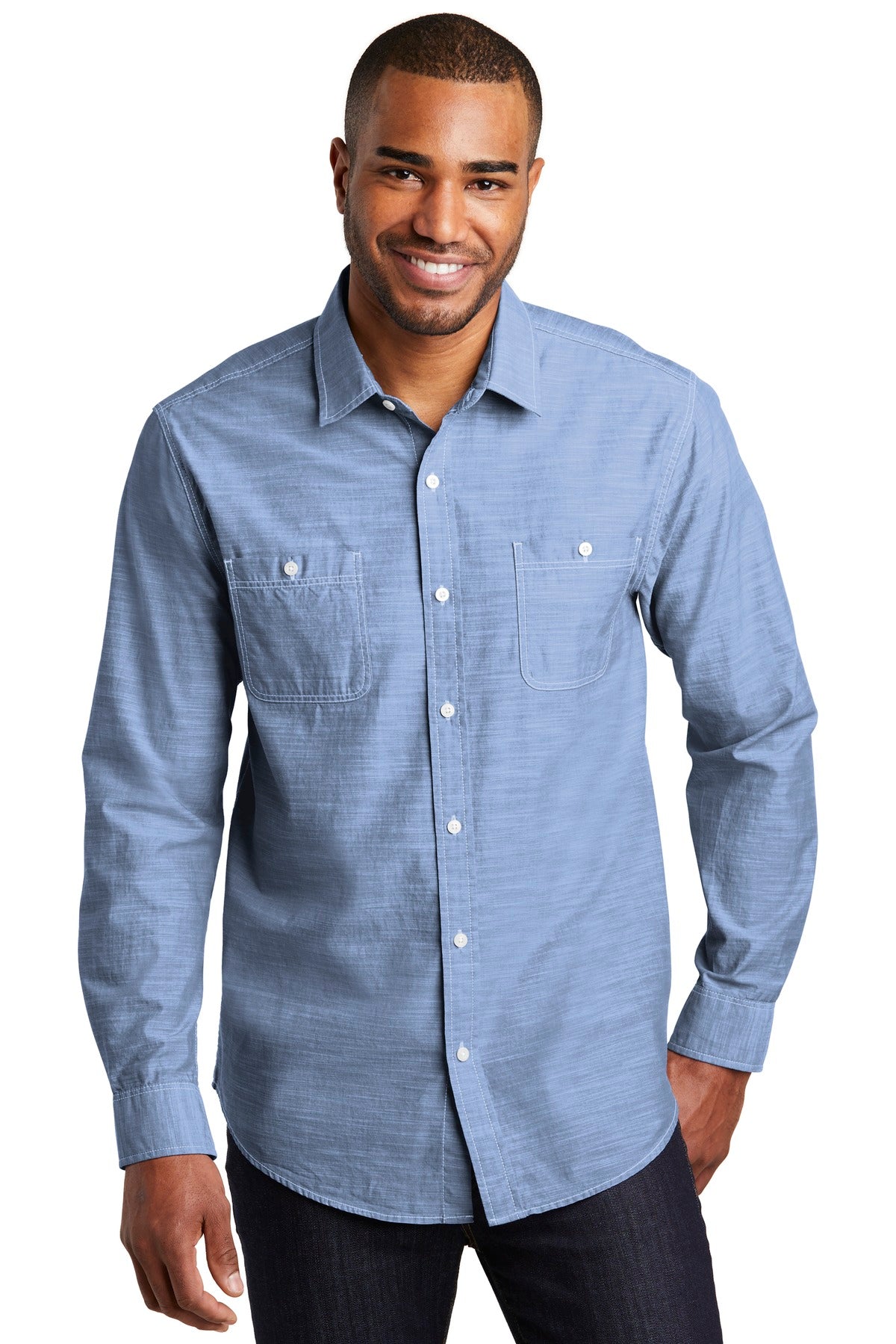 Port Authority W380 Slub Chambray Shirt