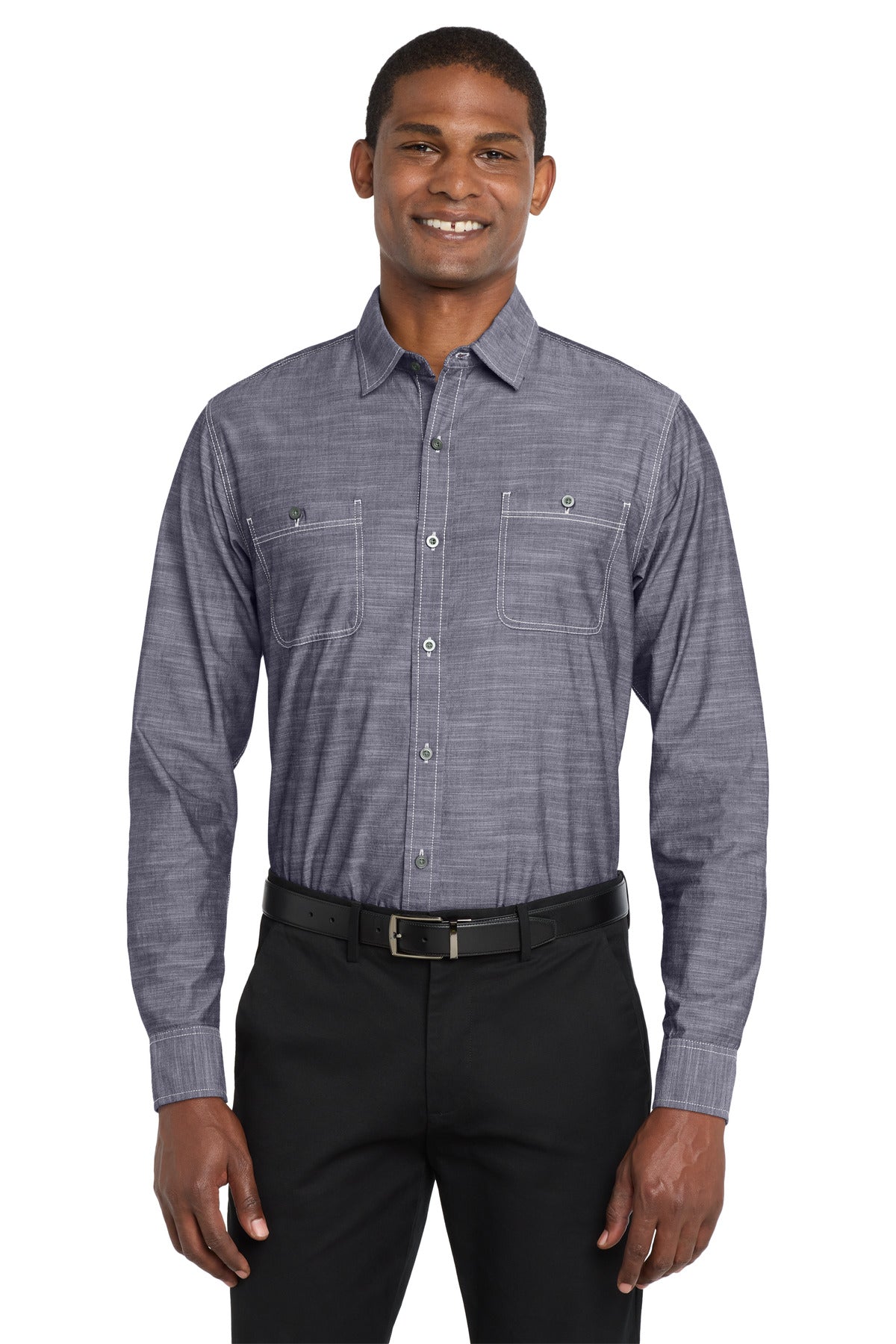Port Authority W380 Slub Chambray Shirt