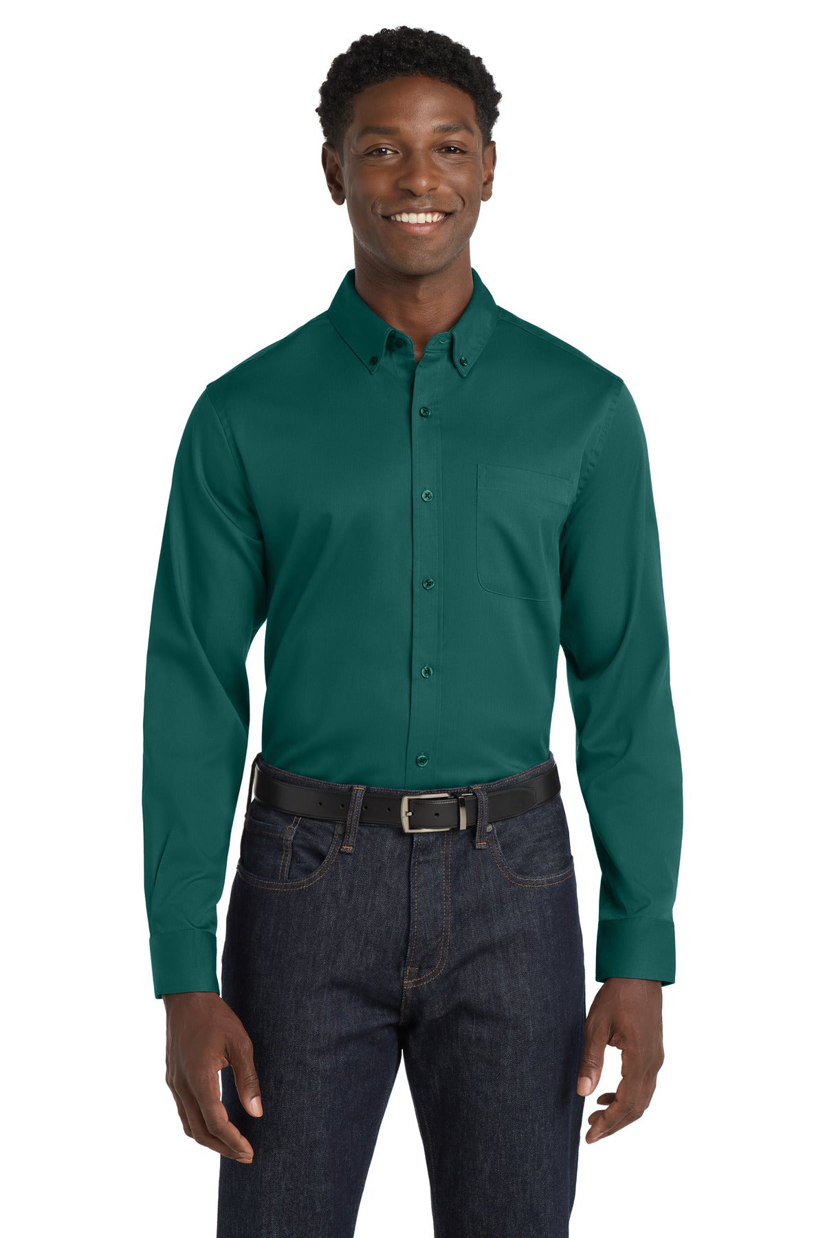 Port Authority W808 Long Sleeve SuperPro React Twill Shirt
