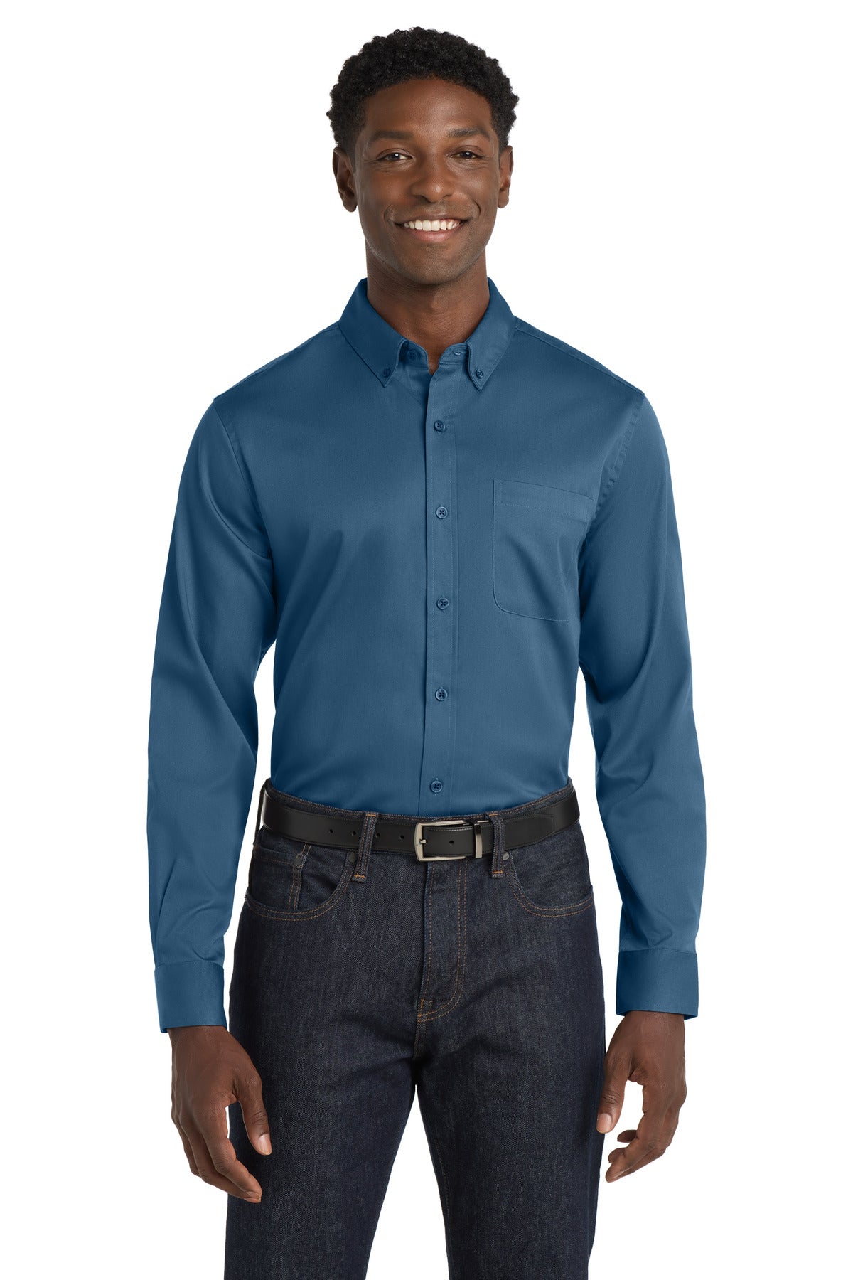 Port Authority W808 Long Sleeve SuperPro React Twill Shirt