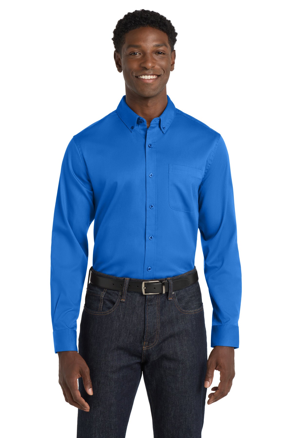 Port Authority W808 Long Sleeve SuperPro React Twill Shirt