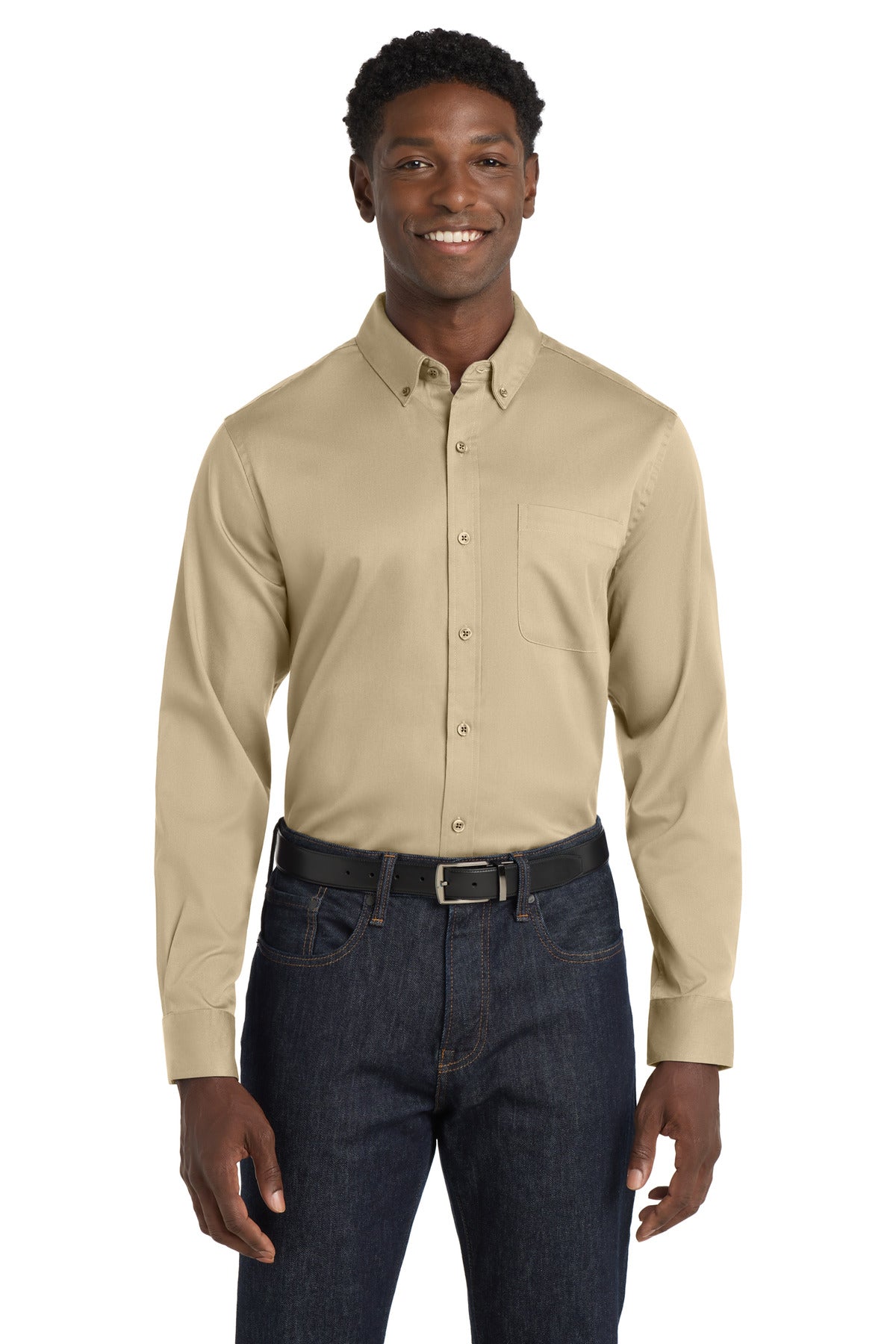 Port Authority W808 Long Sleeve SuperPro React Twill Shirt