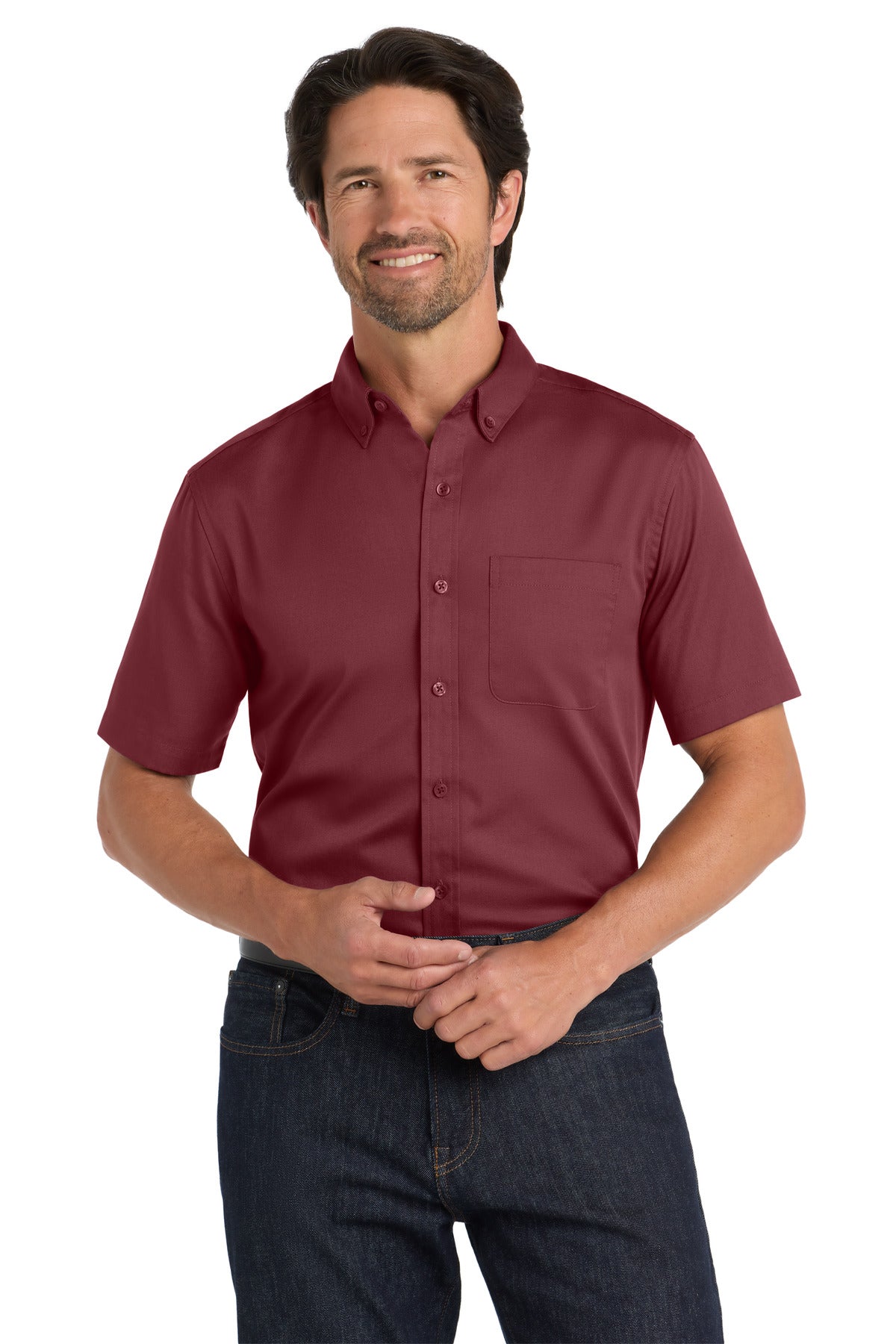 Port Authority W809 Short Sleeve SuperPro React Twill Shirt