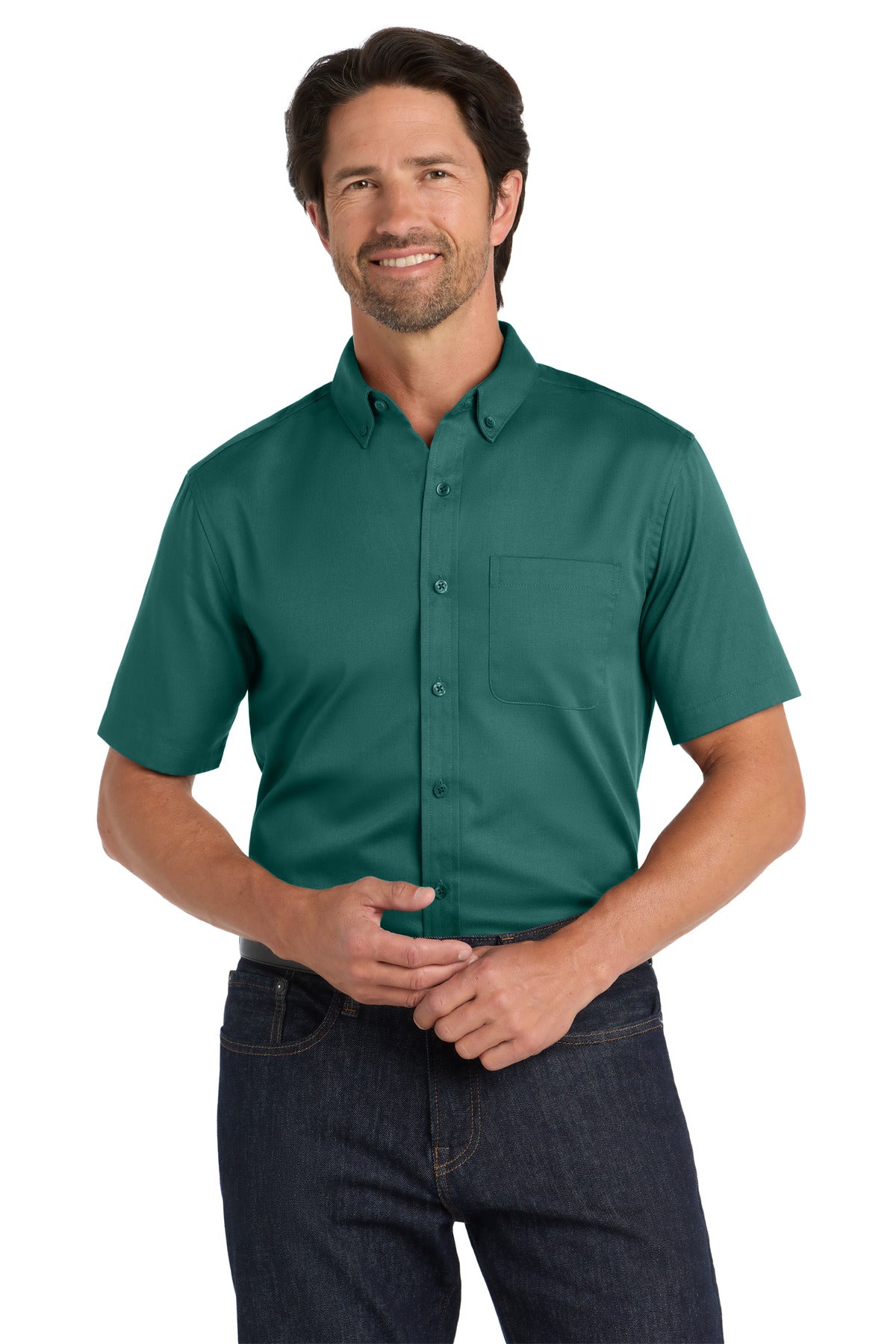 Port Authority W809 Short Sleeve SuperPro React Twill Shirt