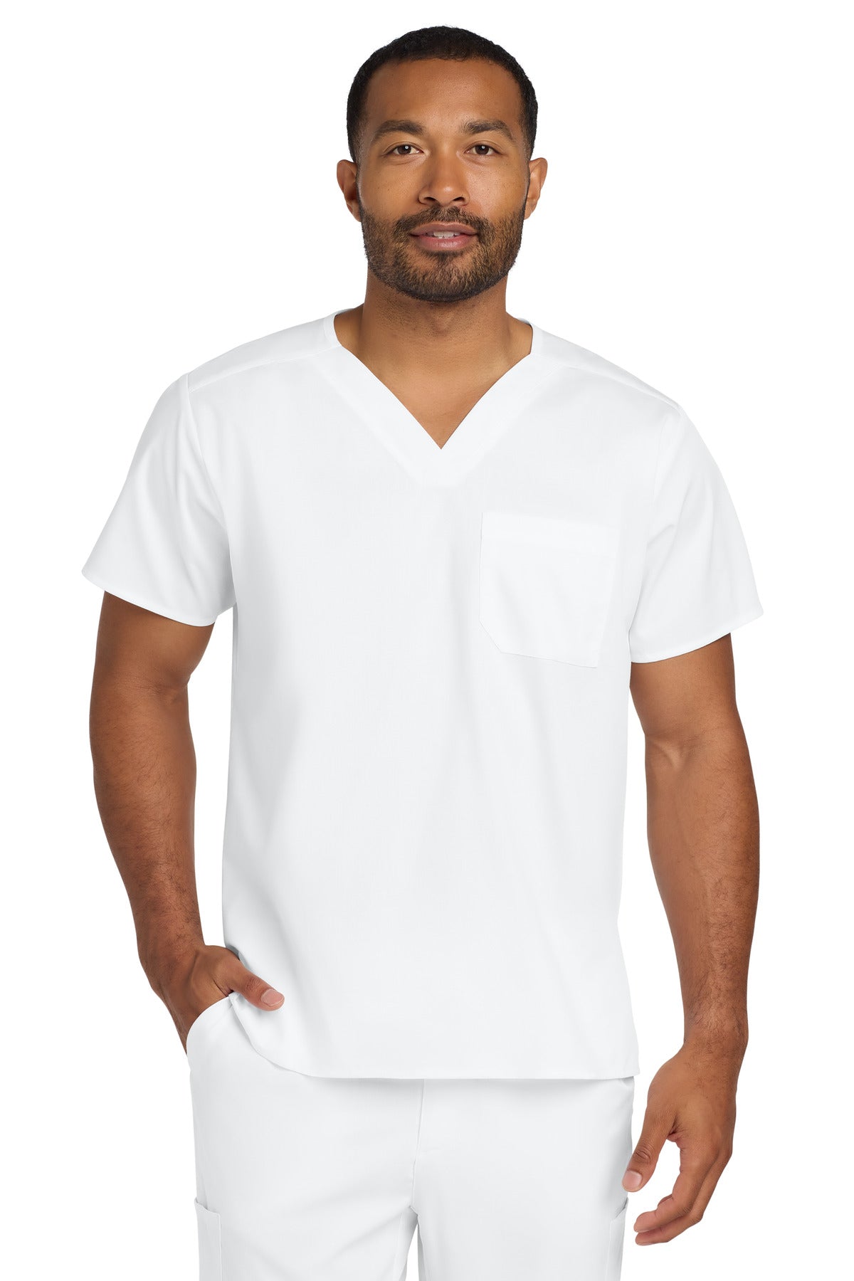 Wink WW3160 Unisex WorkFlex Chest Pocket V-Neck Top