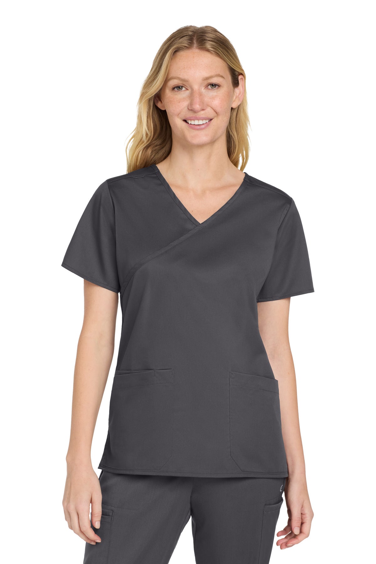 Wink WW4760 Women's WorkFlex Mock Wrap Top