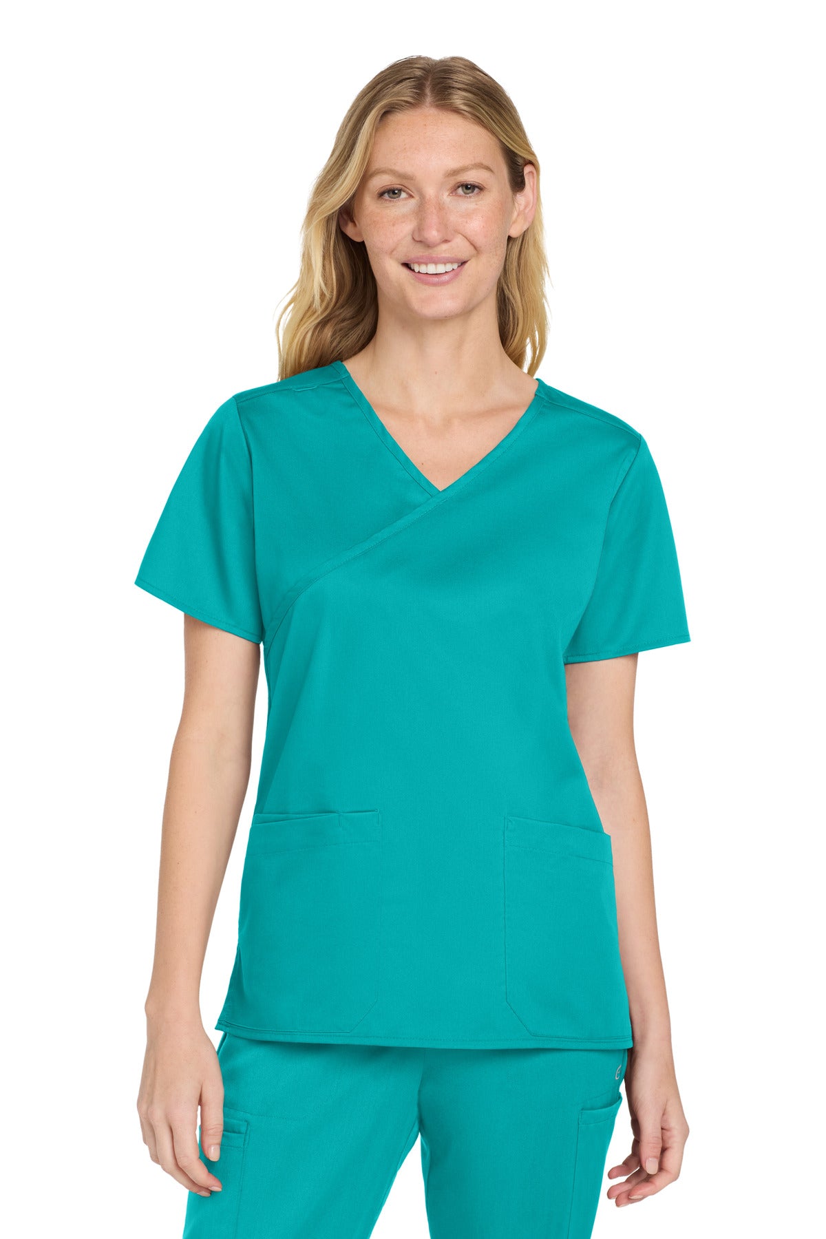 Wink WW4760 Women's WorkFlex Mock Wrap Top