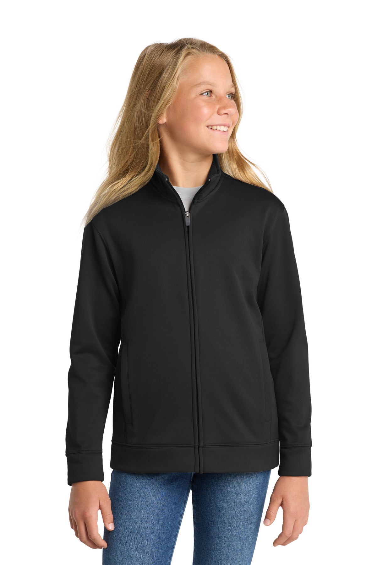 Sport-Tek YST241 Youth Sport-Wick Fleece Full-Zip Jacket