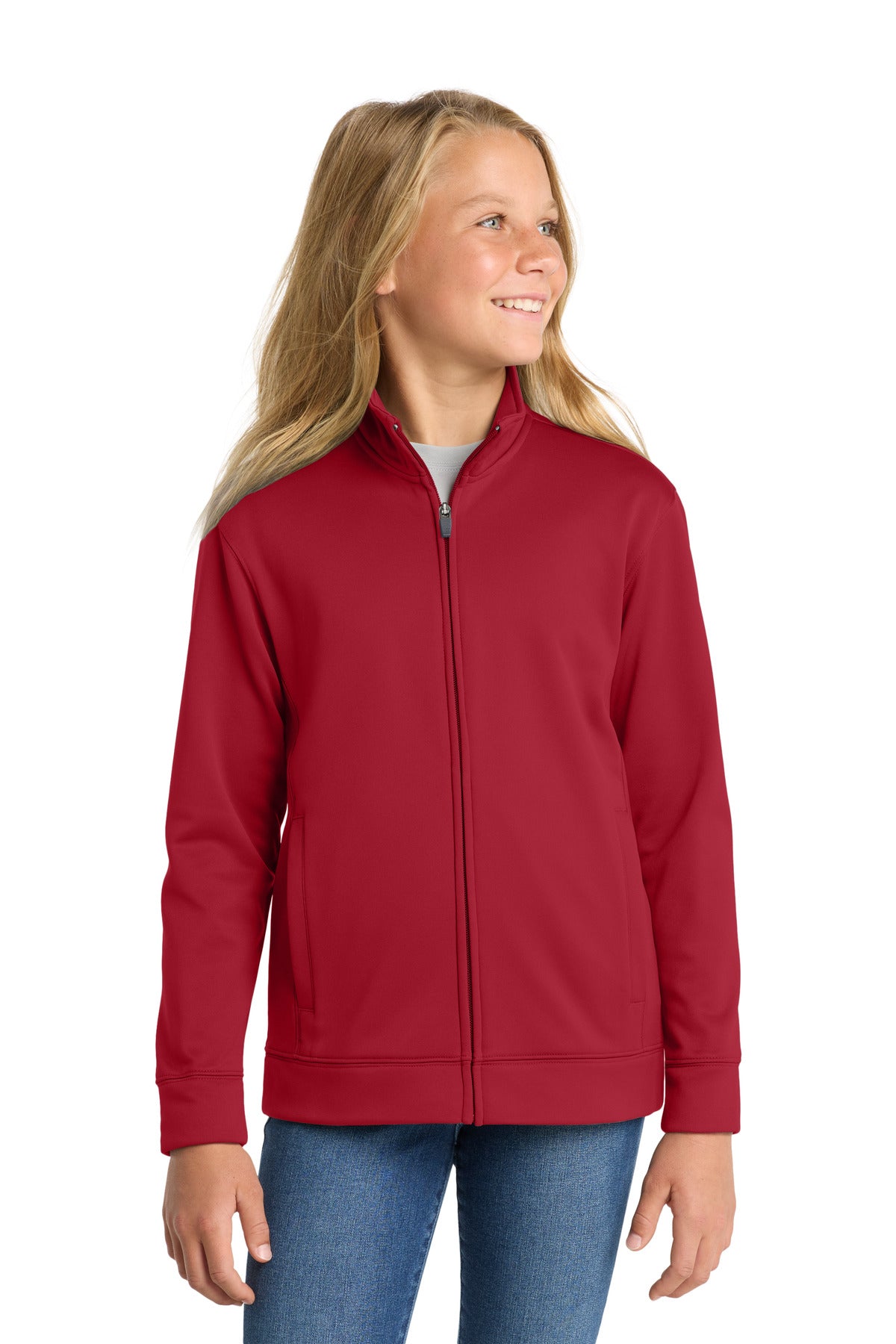 Sport-Tek YST241 Youth Sport-Wick Fleece Full-Zip Jacket