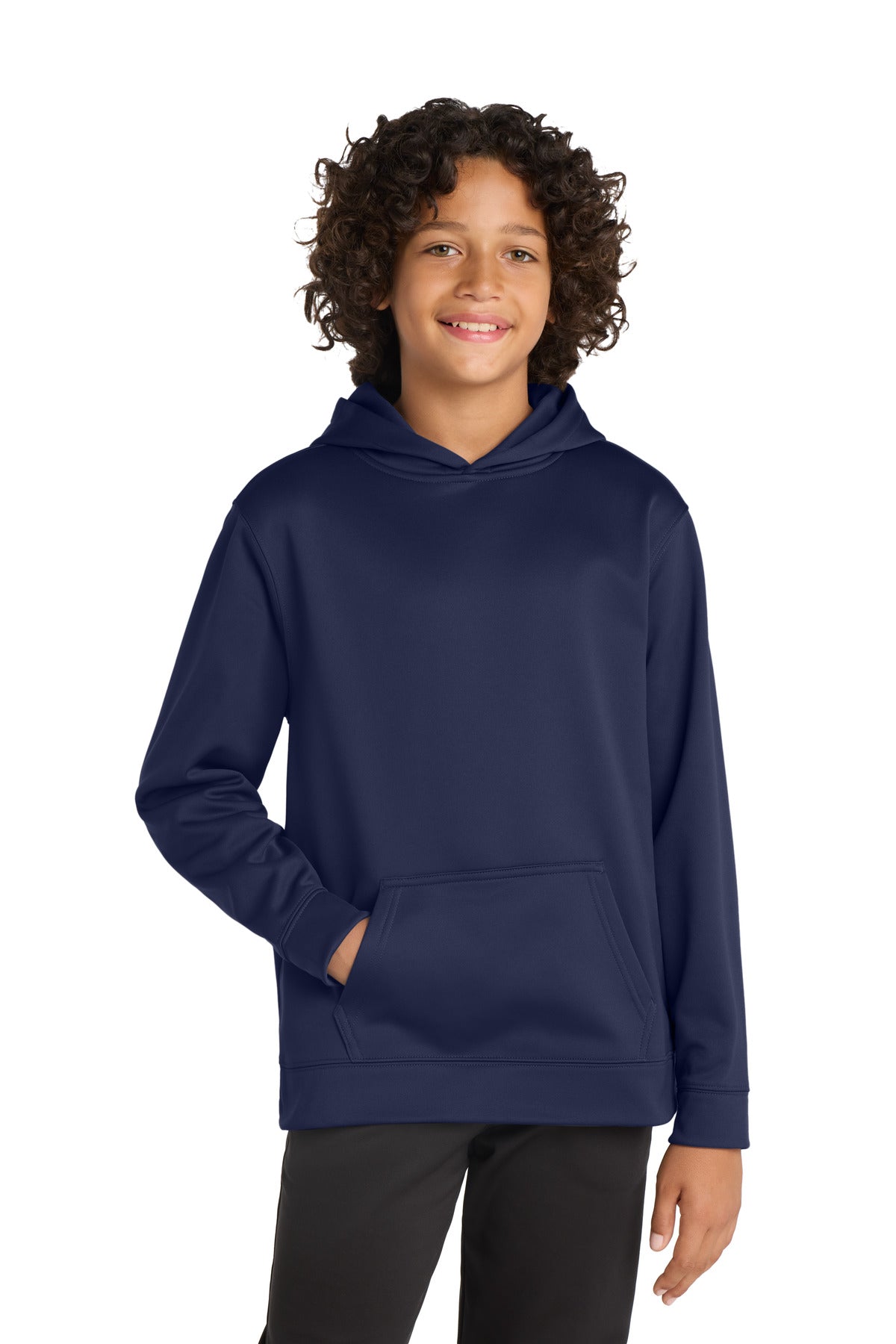 Sport-Tek YST244 Youth Sport-Wick Fleece Hooded Pullover