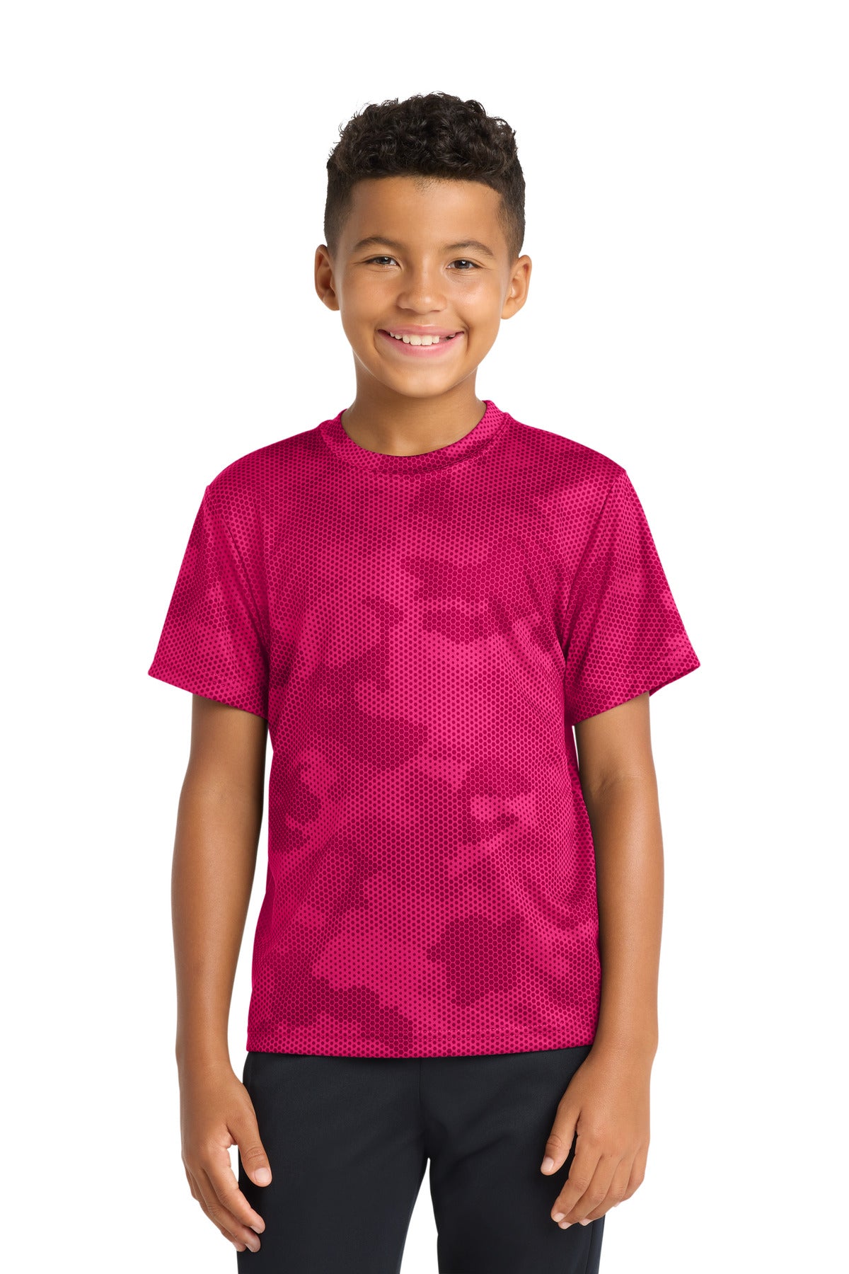 Sport-Tek YST370 Youth CamoHex Tee