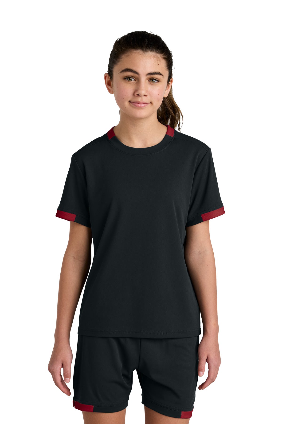 Sport-Tek YST440 Youth Club Short Sleeve Crew