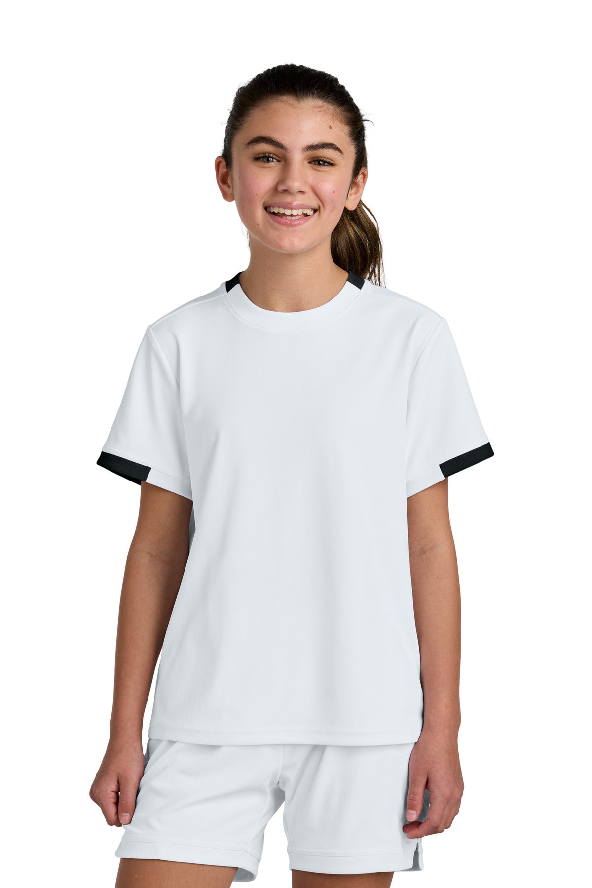 Sport-Tek YST440 Youth Club Short Sleeve Crew