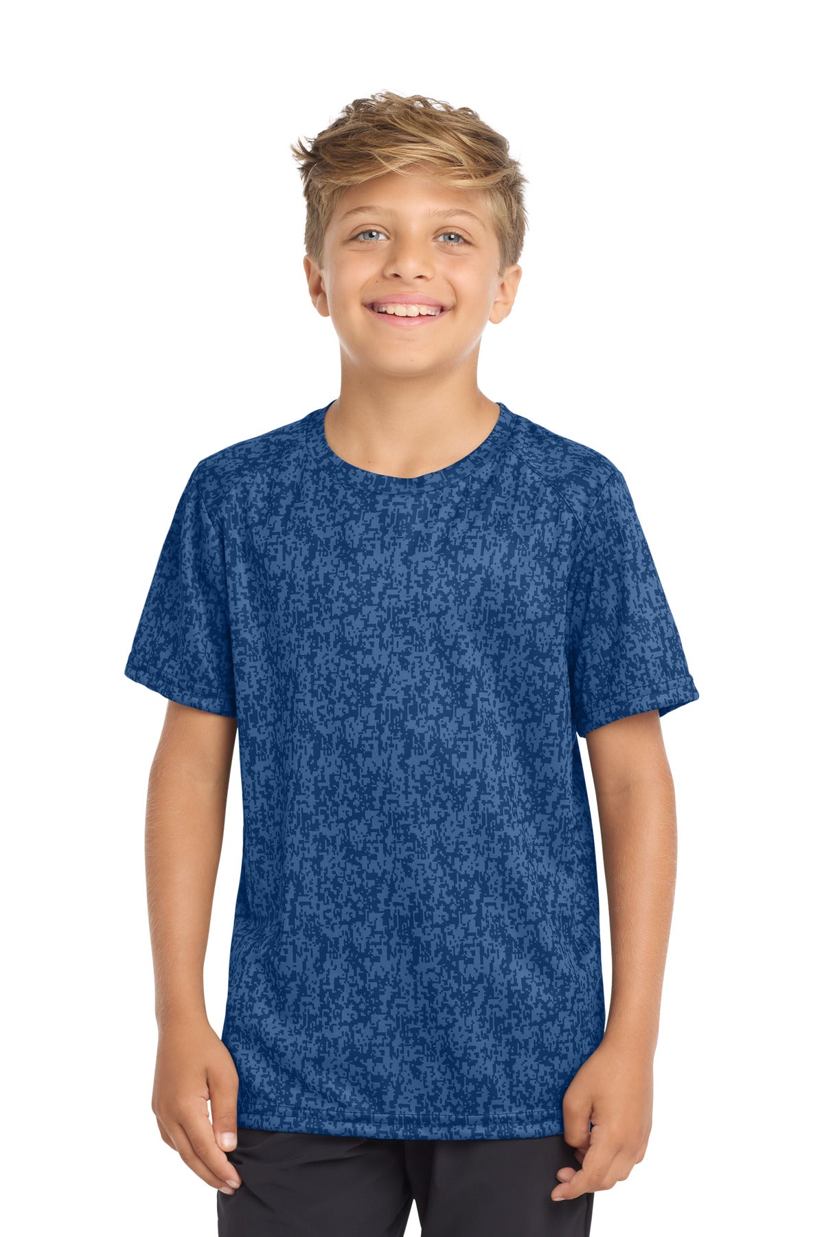 Sport-Tek YST460 Youth Digi Camo Tee