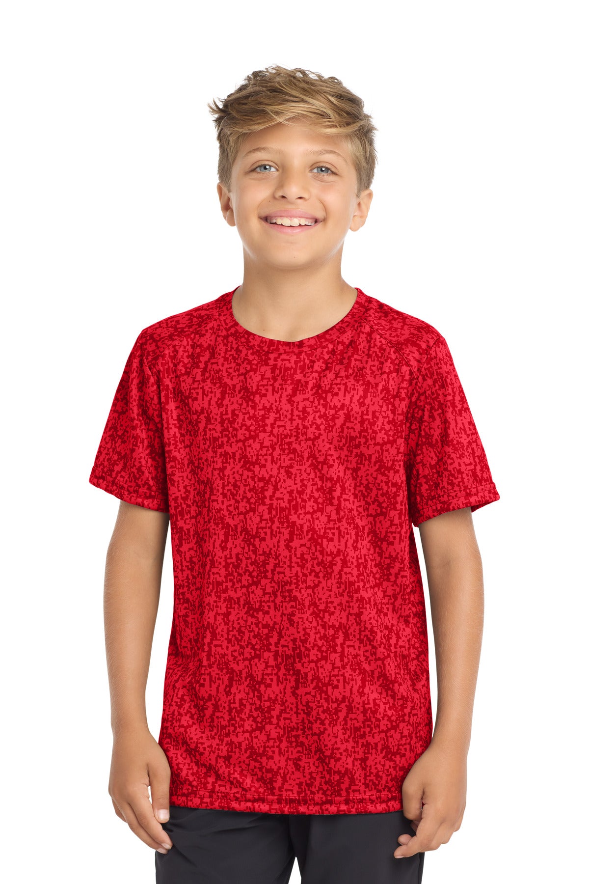 Sport-Tek YST460 Youth Digi Camo Tee